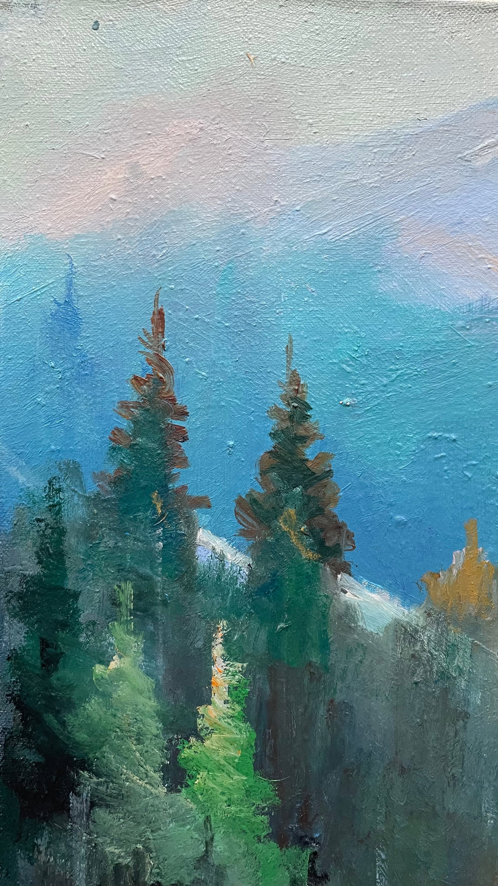 Oil painting Lonley haystack Ivan Romanyuk - 2