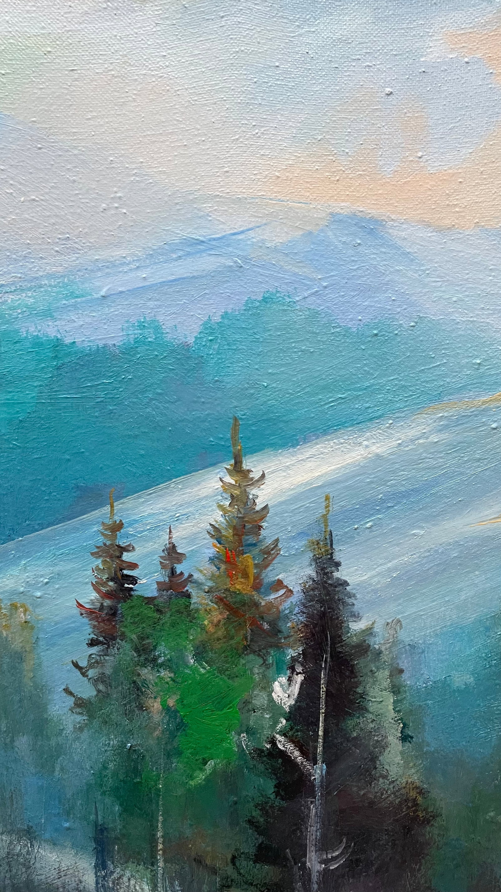 Oil painting Lonley haystack Ivan Romanyuk - 3