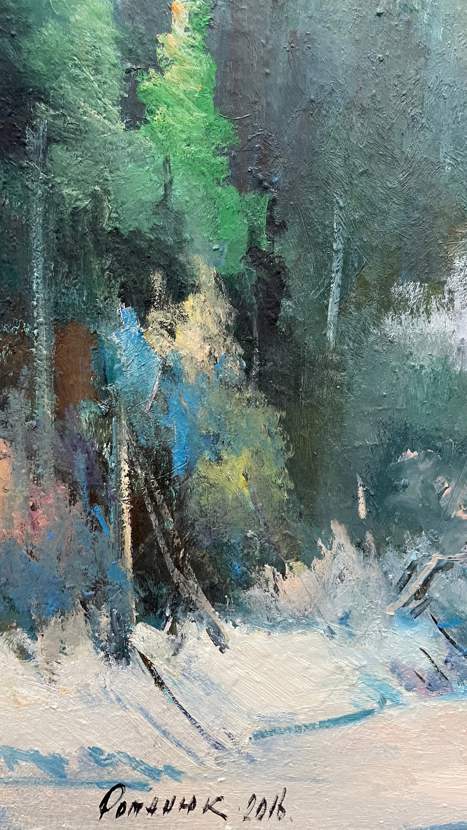 Oil painting Lonley haystack Ivan Romanyuk - 5