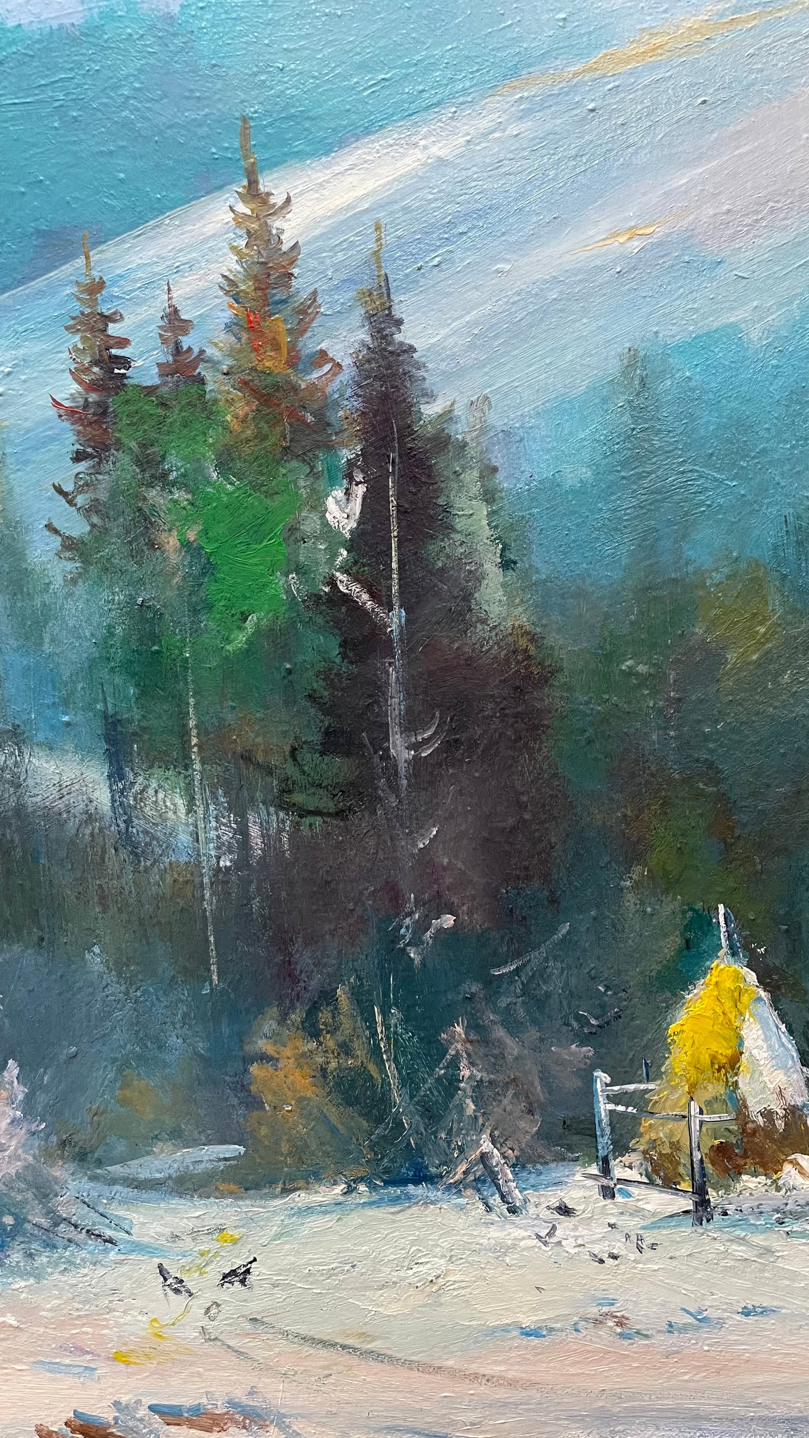 Oil painting Lonley haystack Ivan Romanyuk - 6