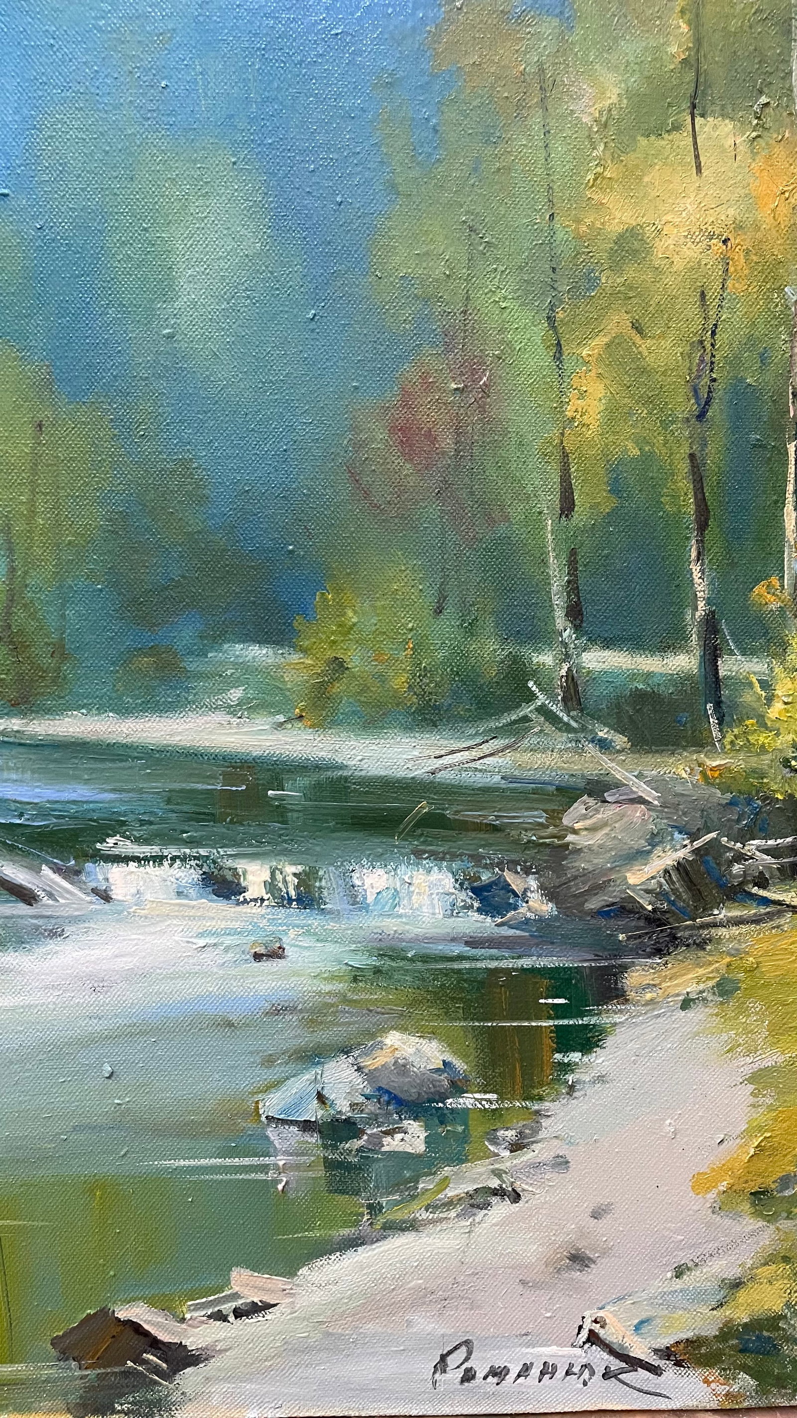 Oil painting Little river Ivan Romanyuk - 7