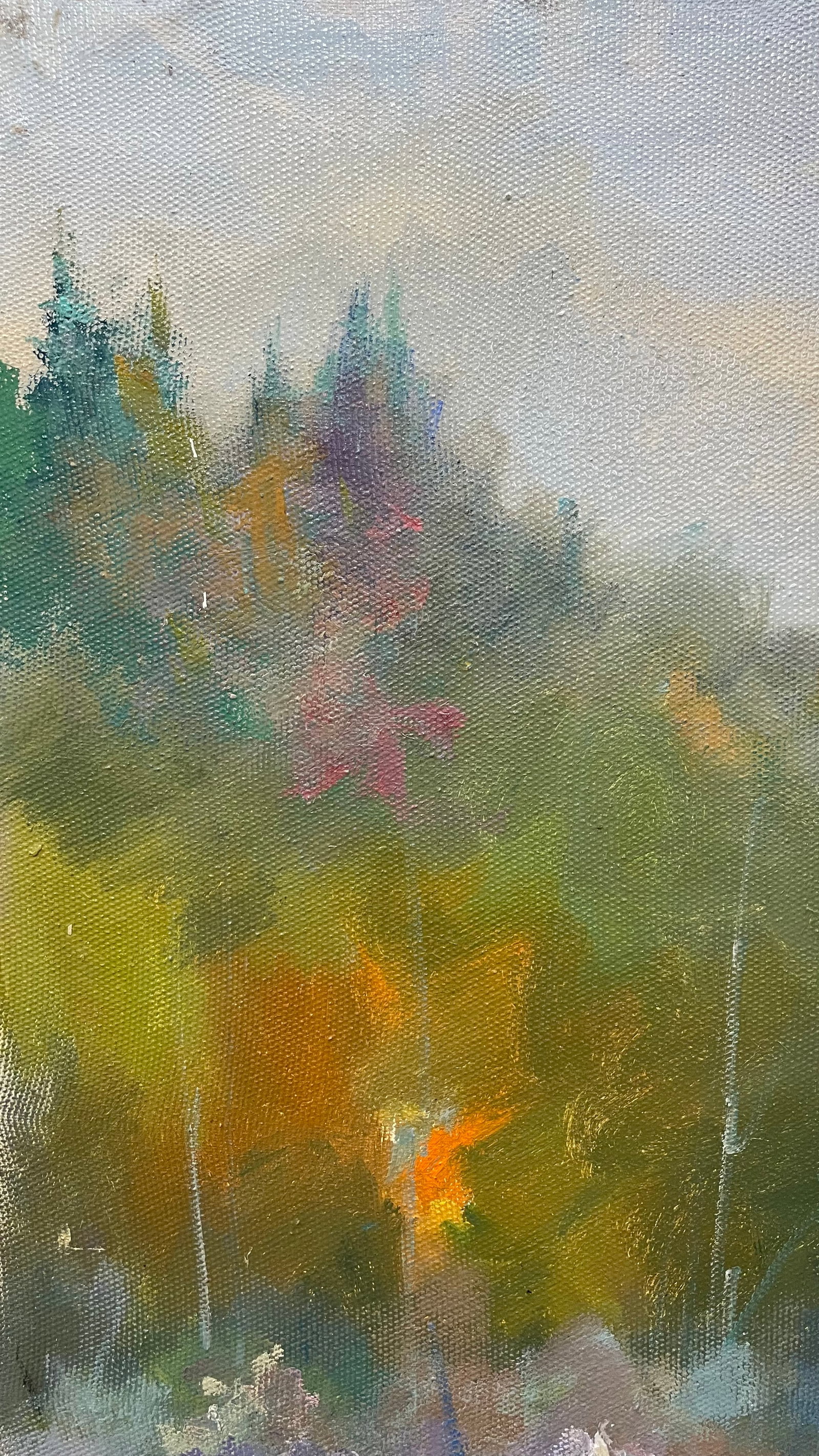 Oil painting River melting Ivan Romanyuk - 2