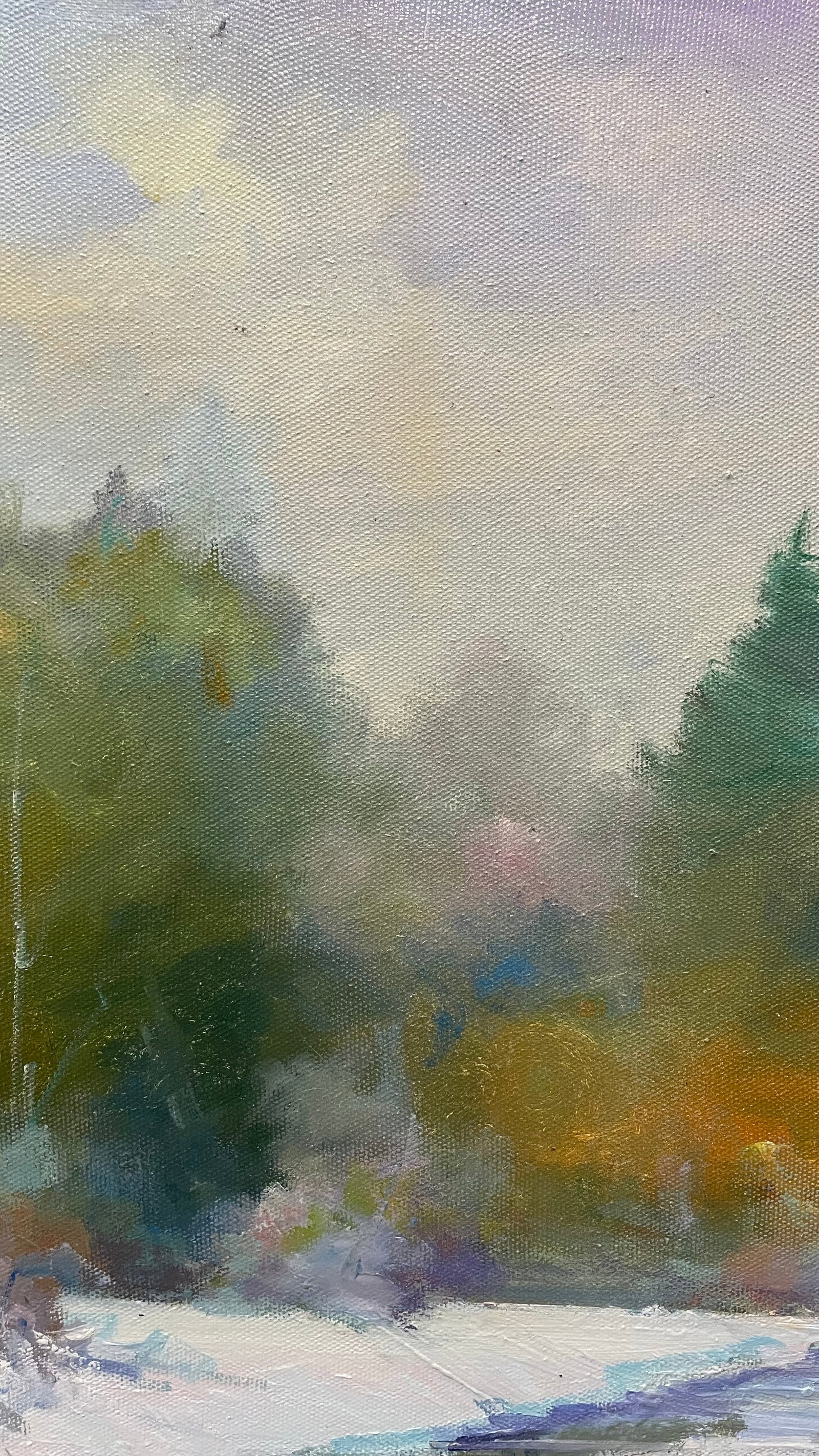 Oil painting River melting Ivan Romanyuk - 3