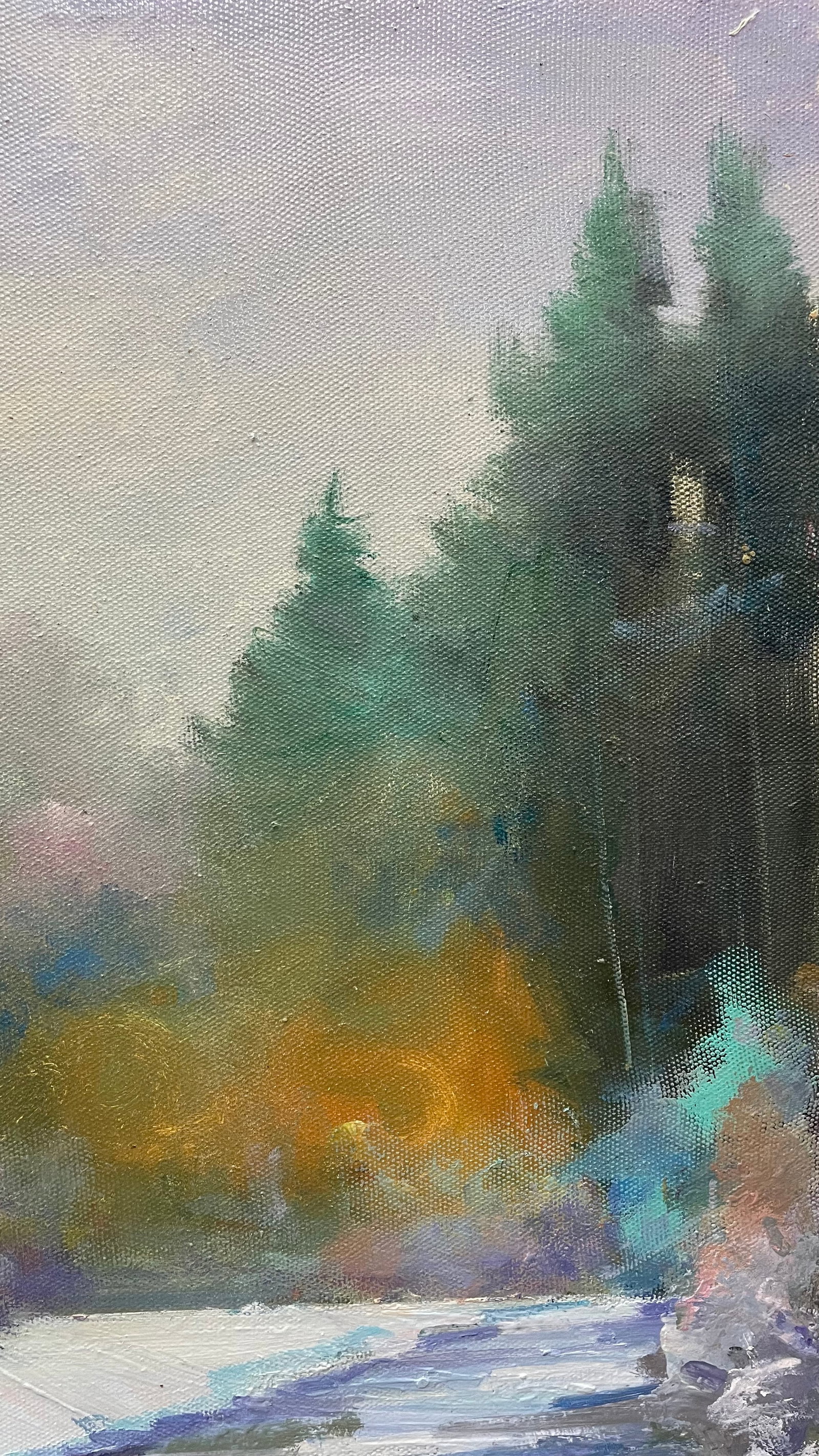 Oil painting River melting Ivan Romanyuk - 4