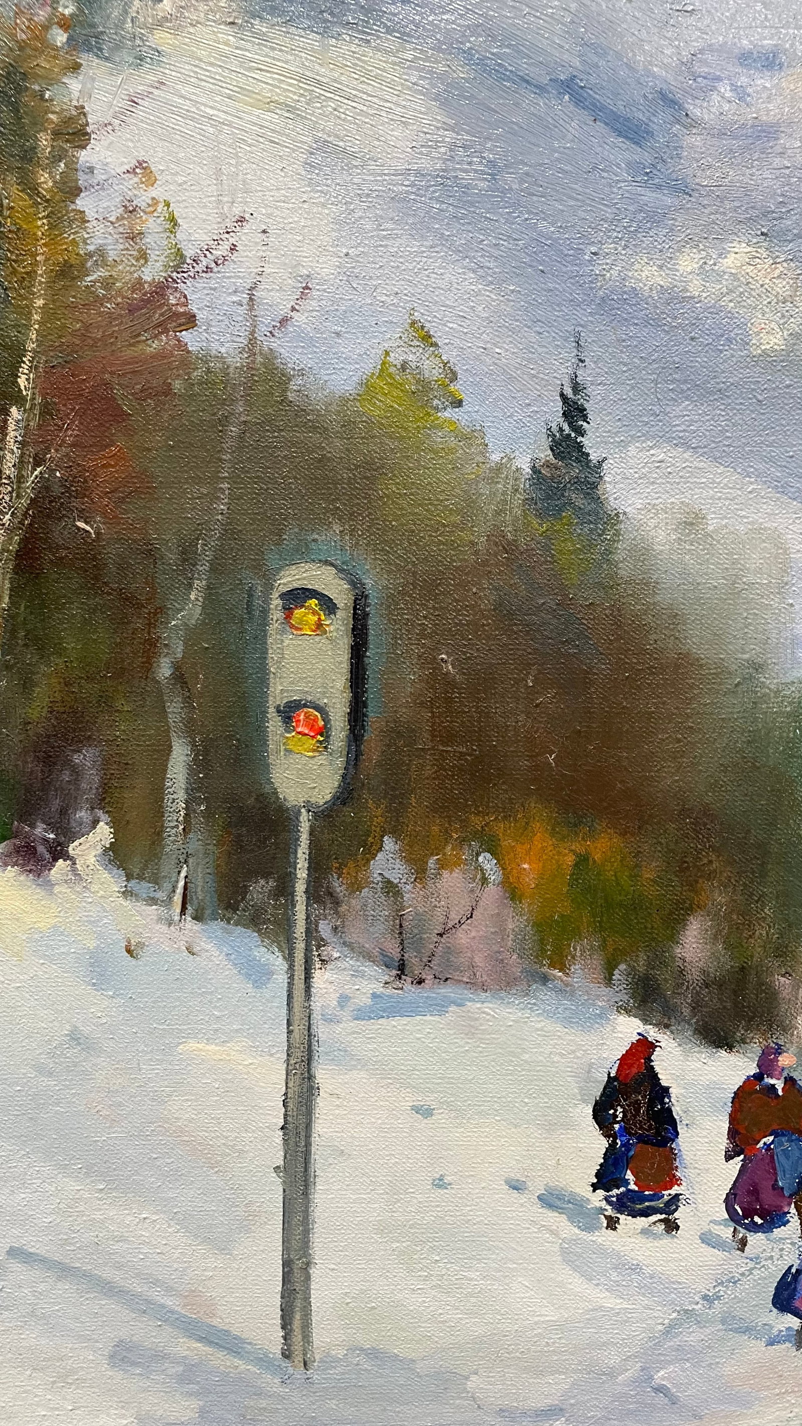 Oil painting Mountain train Ivan Romanyuk - 7