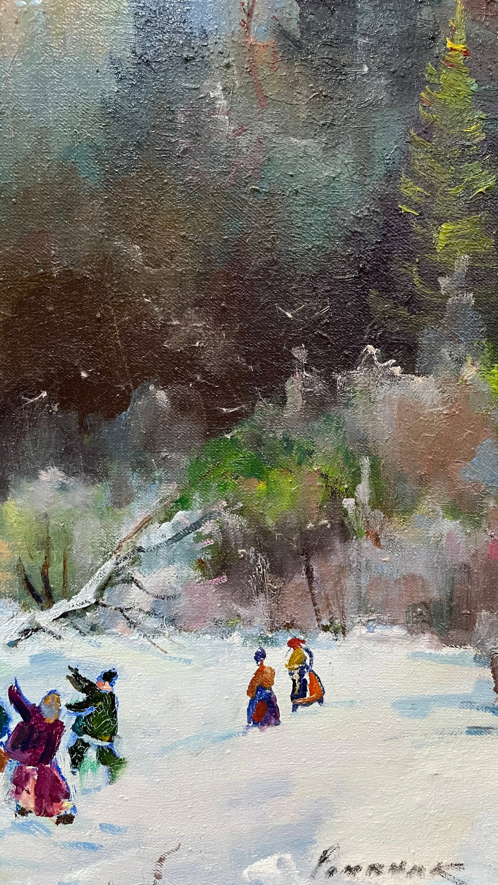 Oil painting Mountain train Ivan Romanyuk - 8