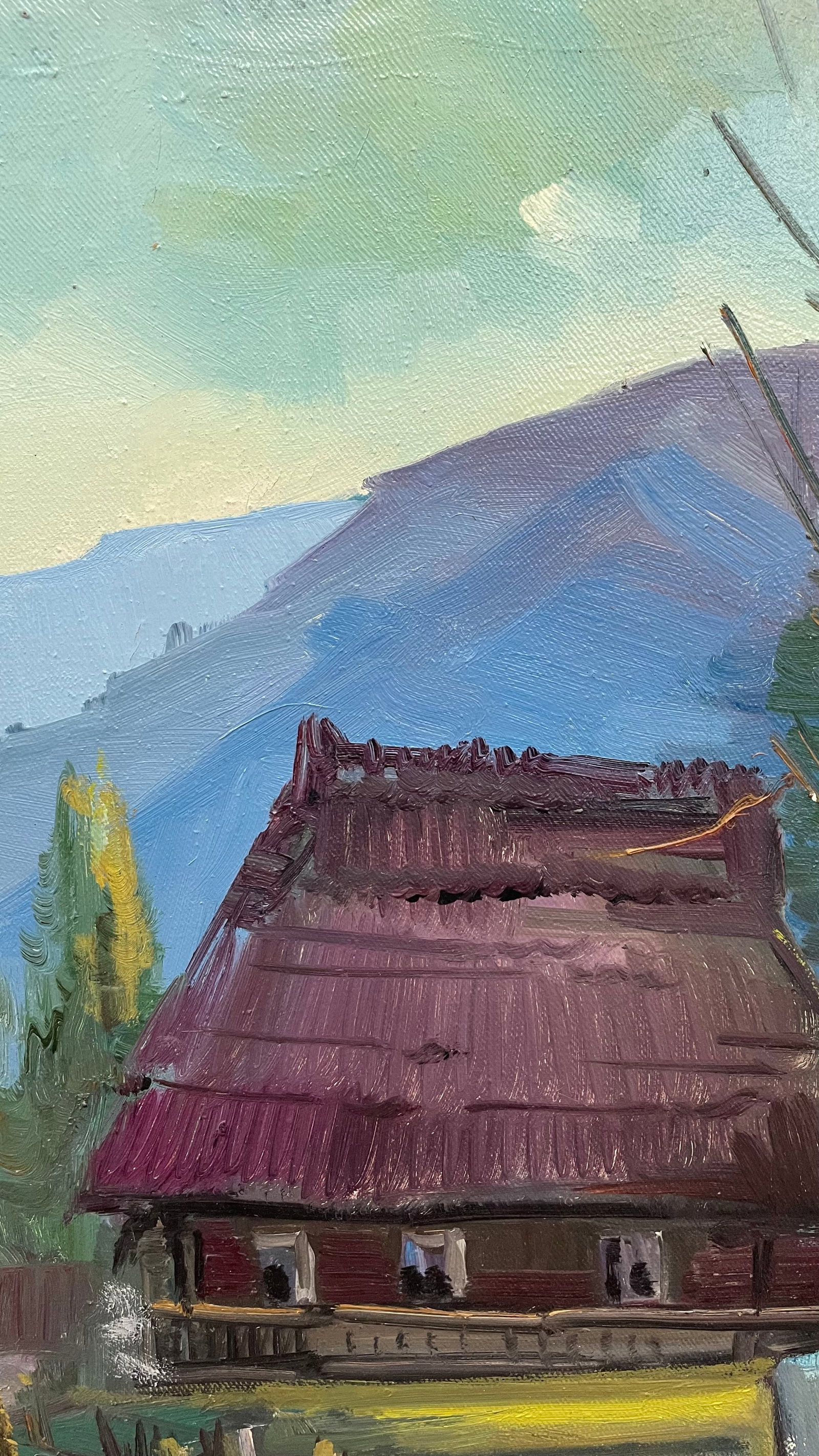 Oil painting Somewhere in the mountains Ivan Romanyuk - 2