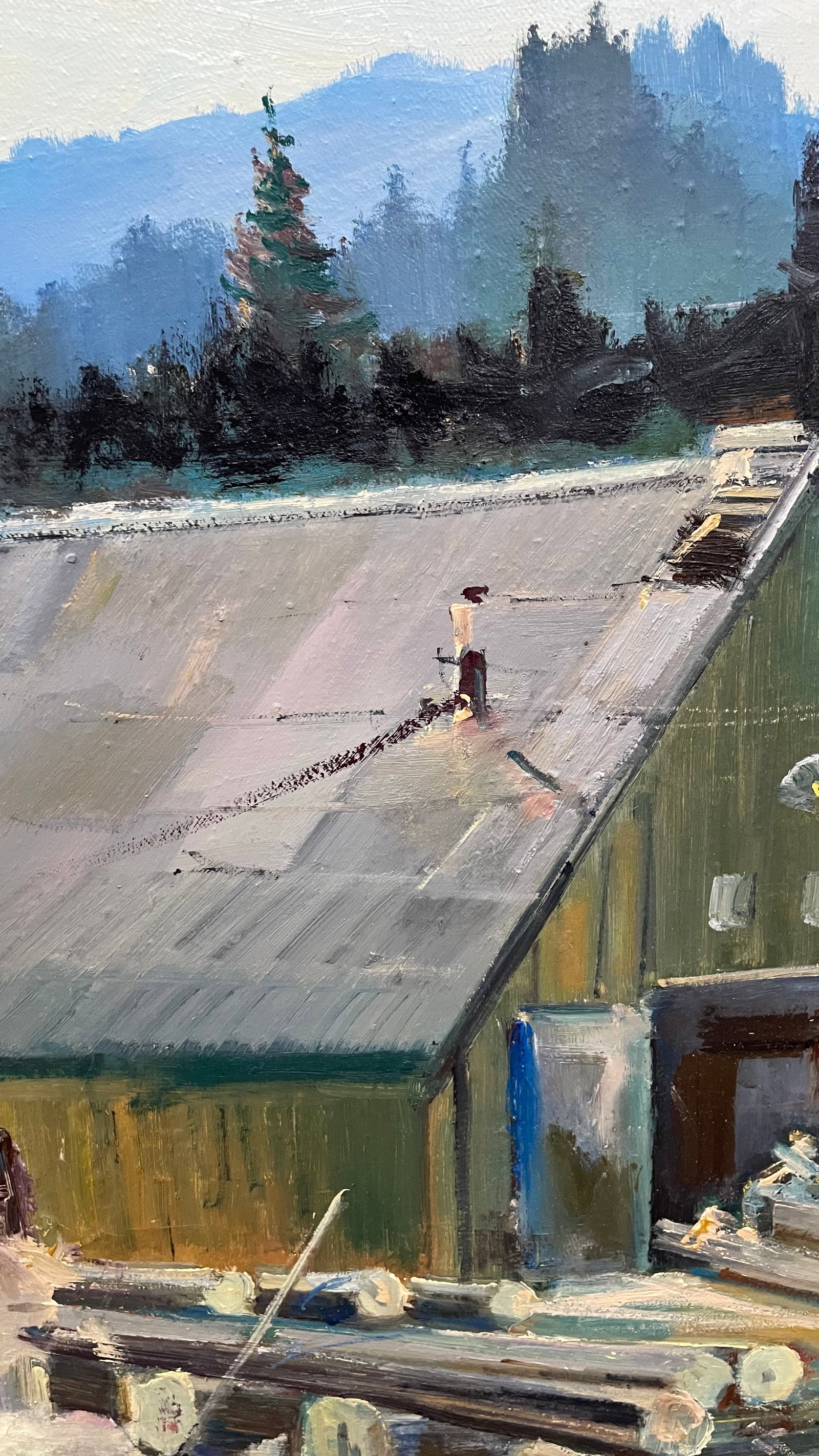Oil painting Forester's hut Ivan Romanyuk - 7