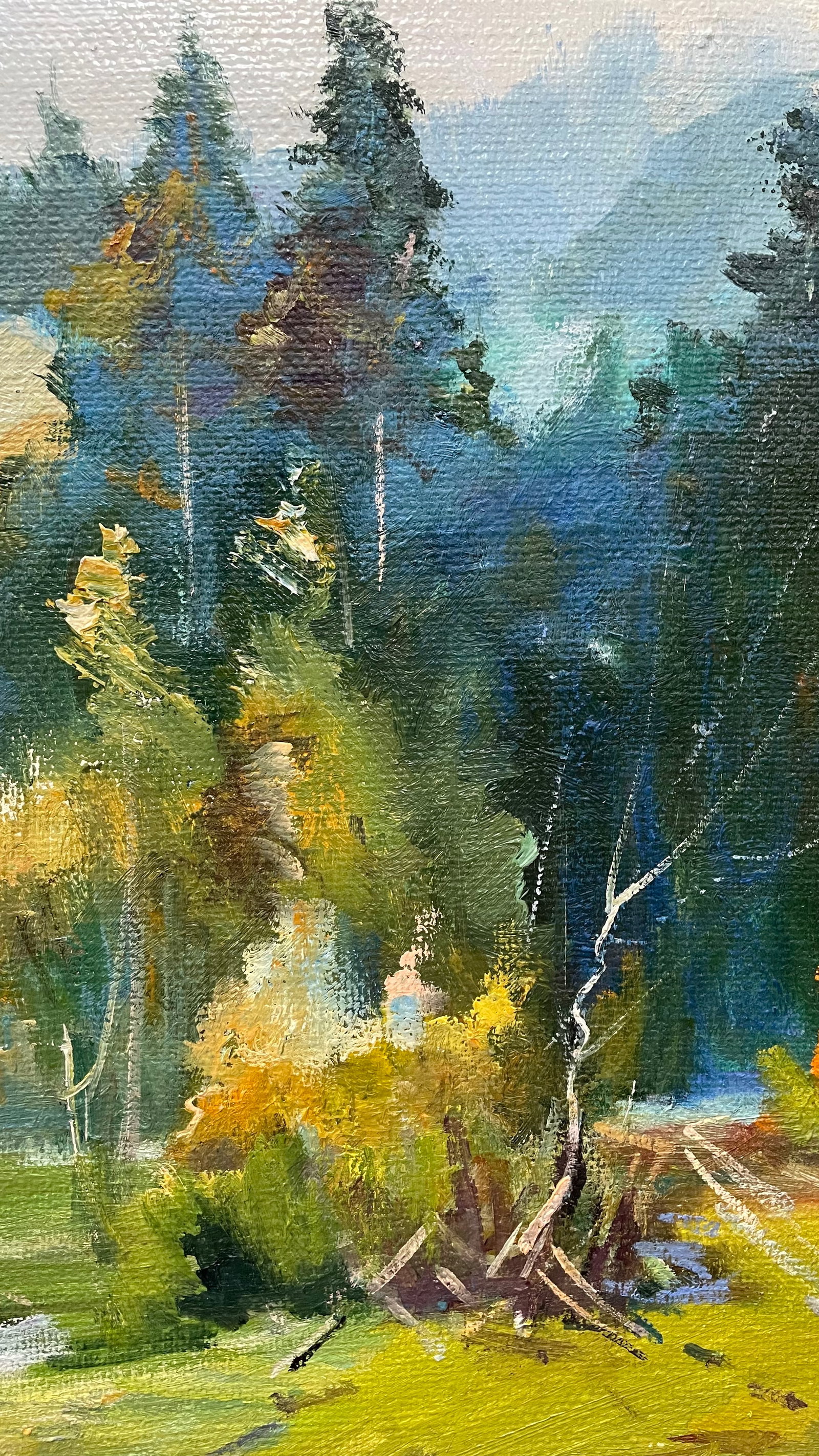 Oil painting River bend Ivan Romanyuk - 5