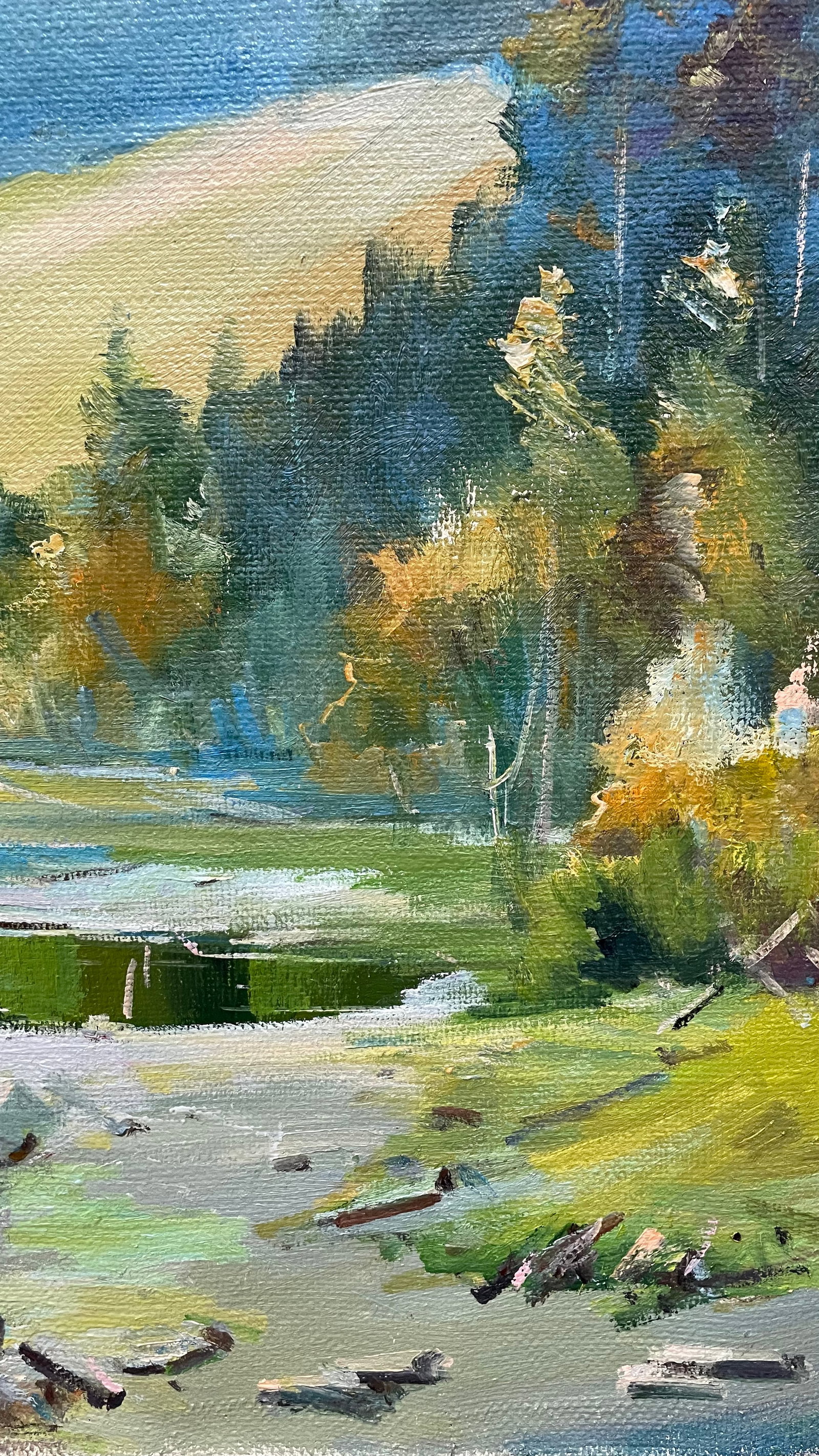 Oil painting River bend Ivan Romanyuk - 7
