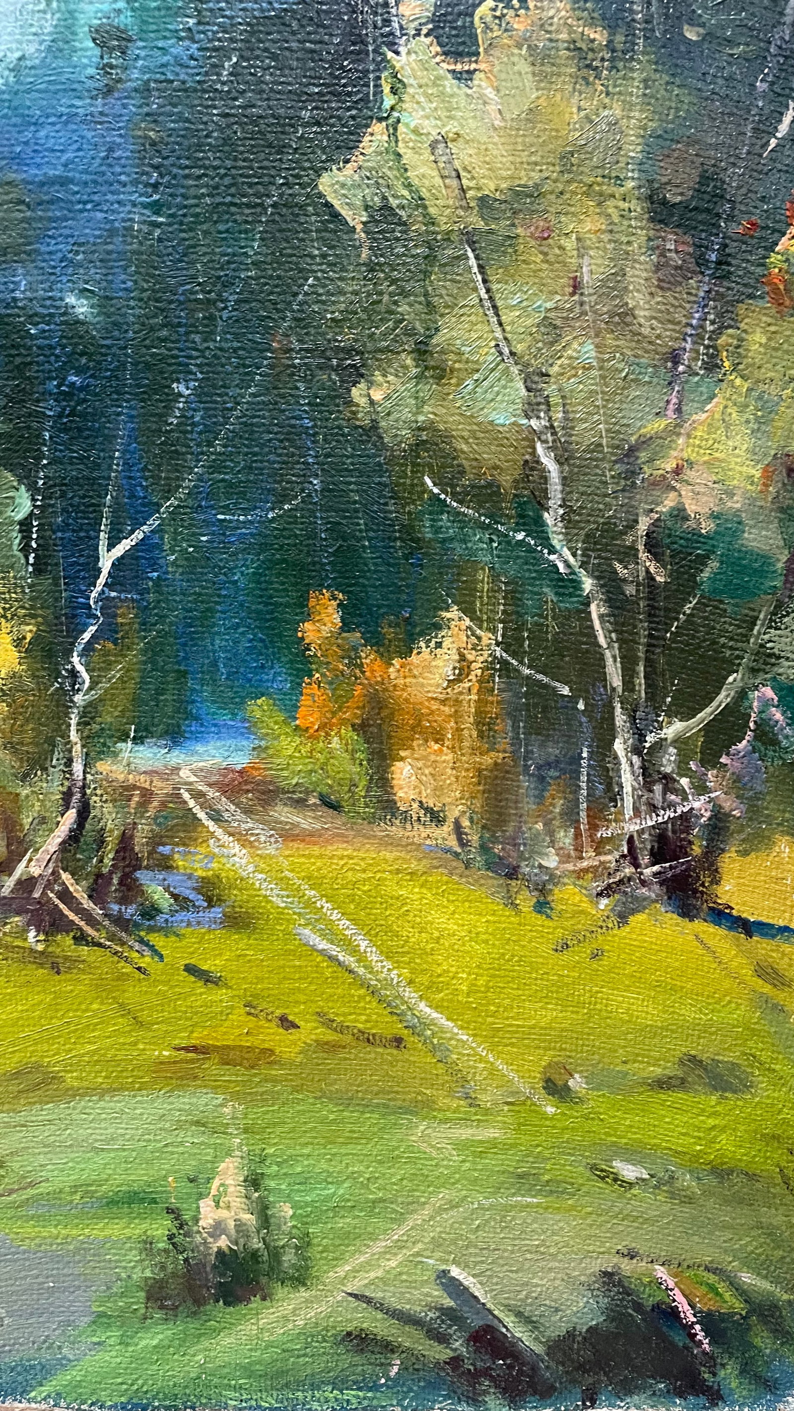 Oil painting River bend Ivan Romanyuk - 8