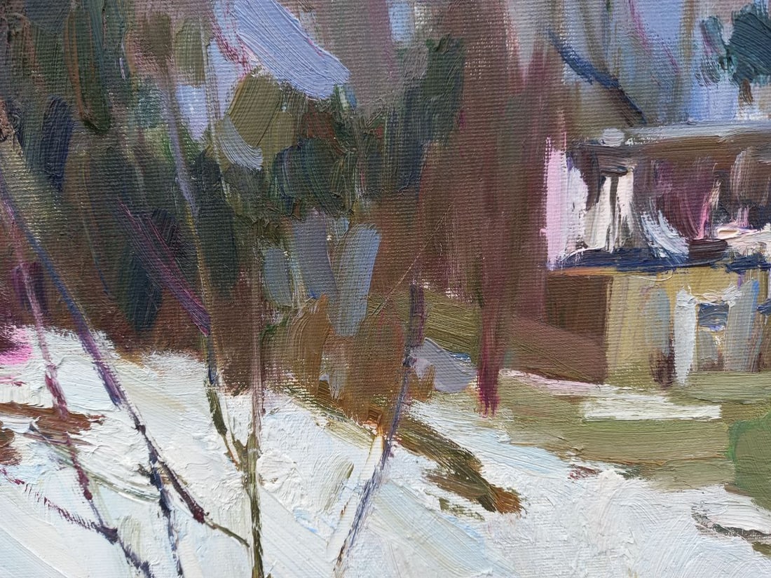 Oil painting In the Carpathians Alex Ditriev - 5