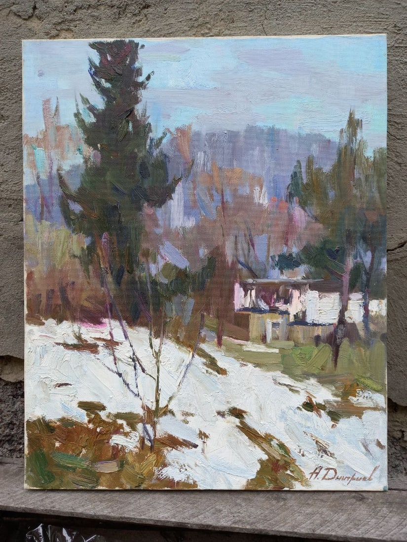 Oil painting In the Carpathians Alex Ditriev - 9