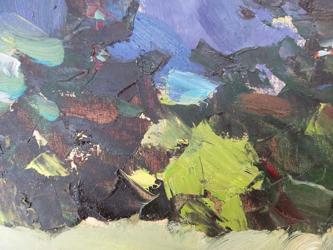 Oil painting Mountain pasture ground Alex Ditriev - 6