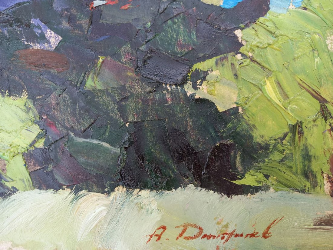 Oil painting Mountain pasture ground Alex Ditriev - 9
