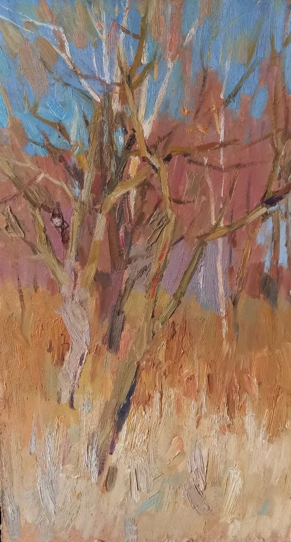 Oil painting Etude Alex Ditriev: 44AD Painter: Alex Ditriev S?ze: 44x24.5 cm/17.3x9.7 inches Components: oil, cardboard Original painting from our collection ERA: Short information: Alex was born on May 10, 1977 in the city of Nikola