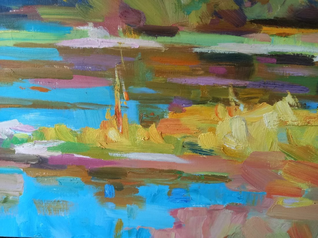 Oil painting spring afternoon Alex Ditriev - 3