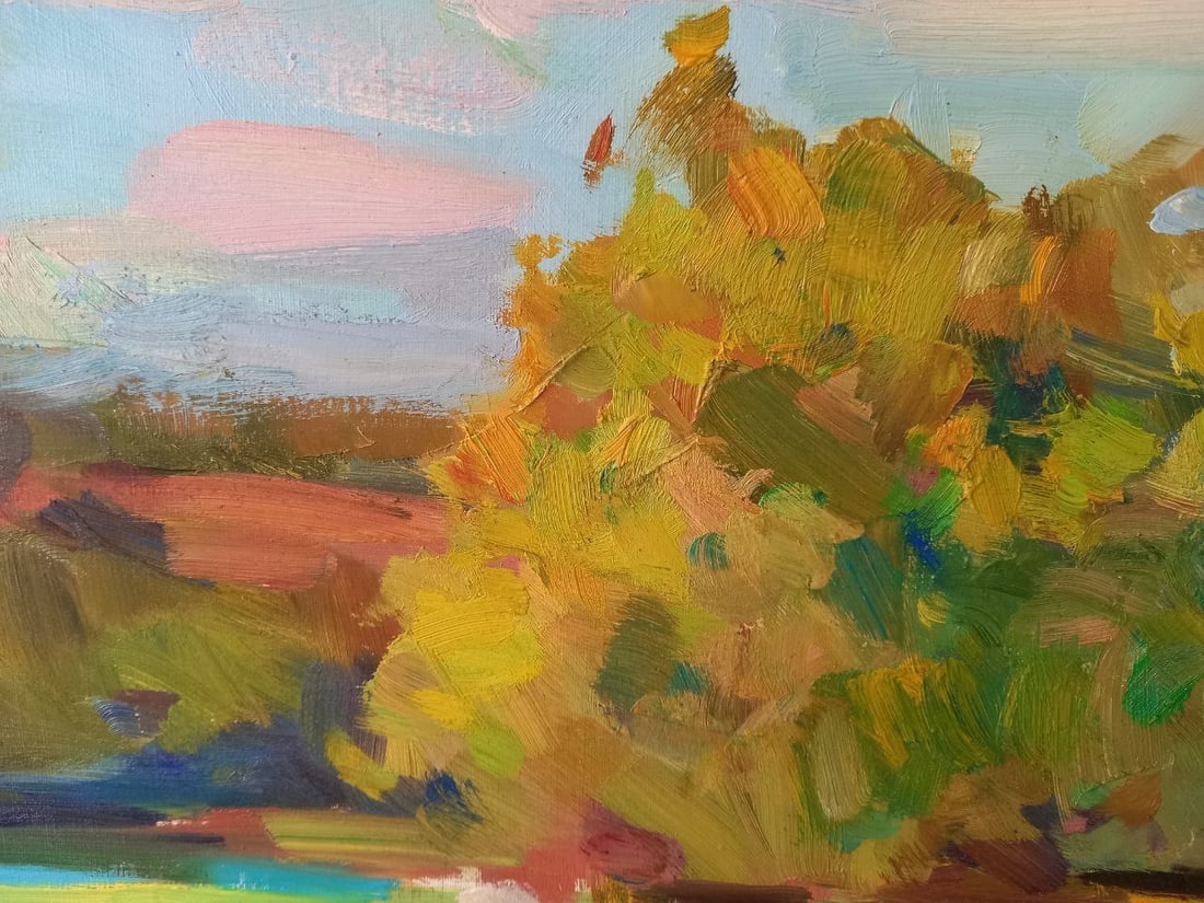 Oil painting spring afternoon Alex Ditriev - 6