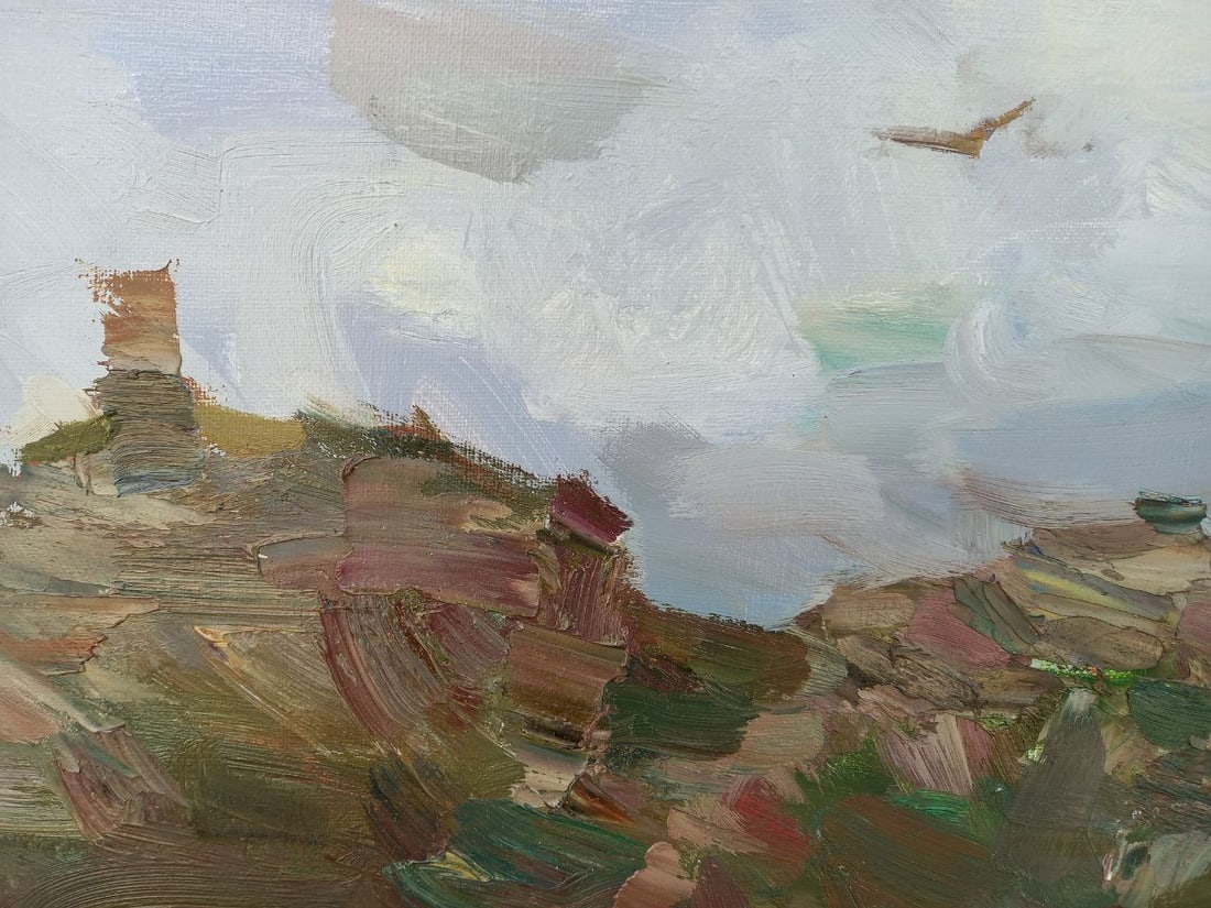 Oil painting It's a nasty day Alex Ditriev - 4
