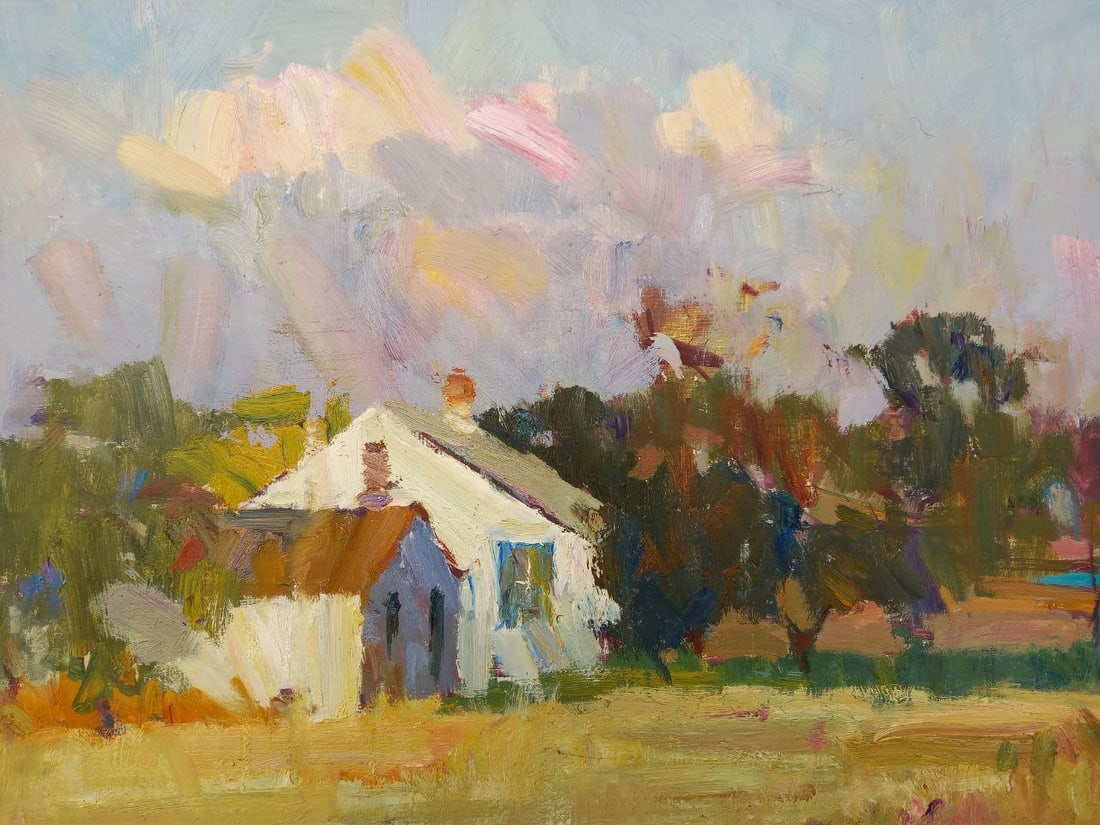 Oil painting Maryino at sunset Alex Ditriev - 3