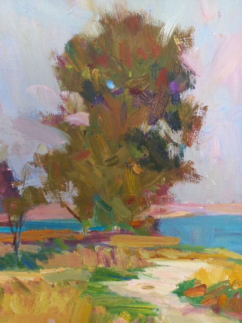 Oil painting Maryino at sunset Alex Ditriev - 4