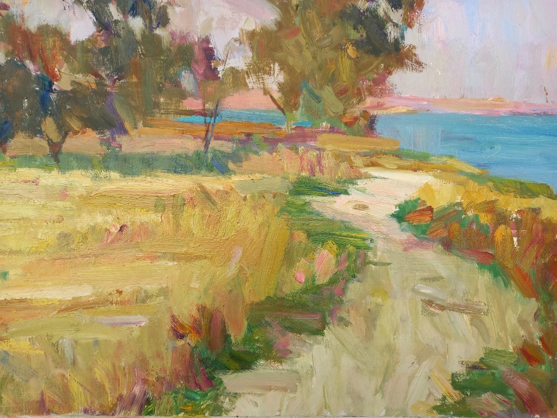 Oil painting Maryino at sunset Alex Ditriev - 5