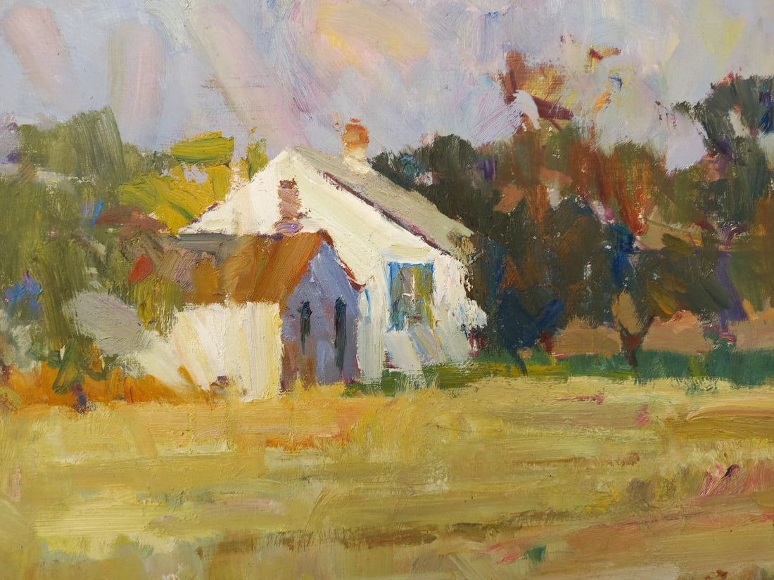 Oil painting Maryino at sunset Alex Ditriev - 6