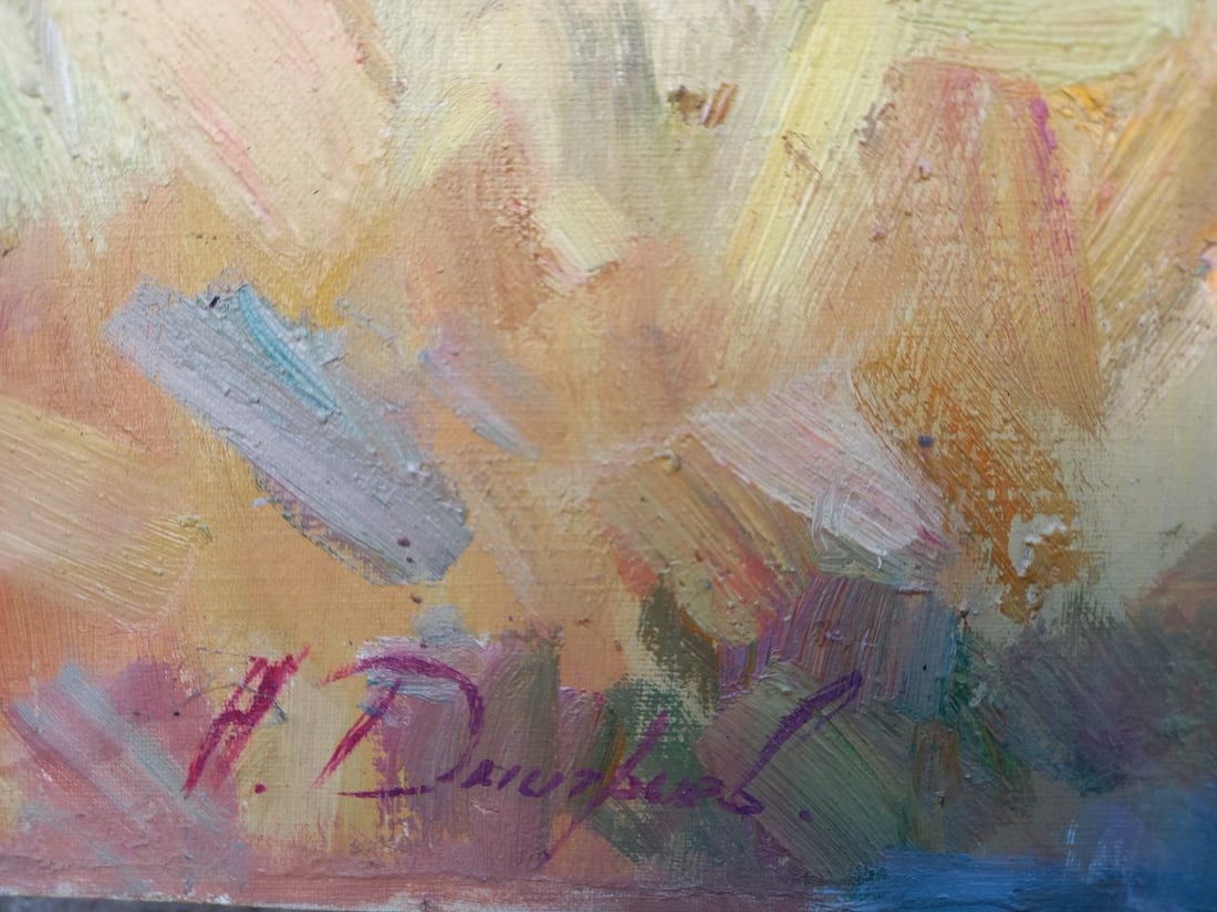 Oil painting Maryino at sunset Alex Ditriev - 7
