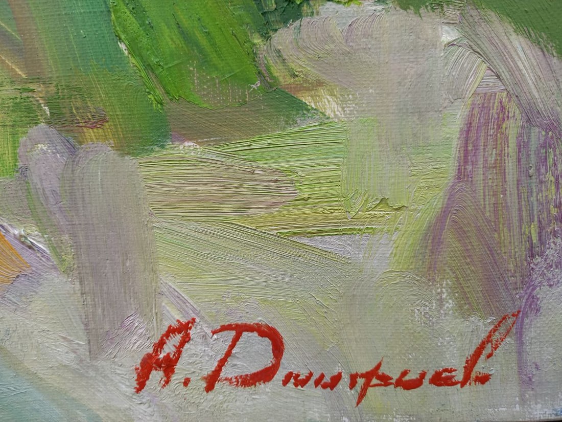 Oil painting mountain village Alex Ditriev - 7