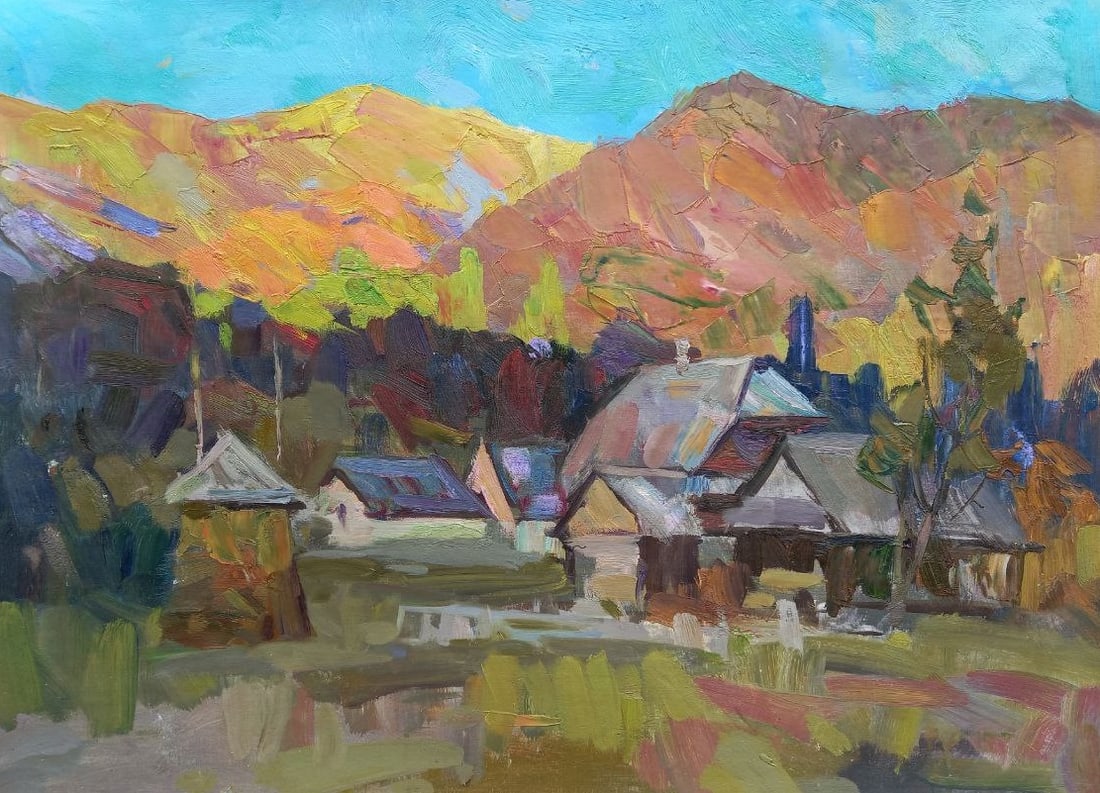 Oil painting At dawn Alex Ditriev: 84AD Painter: Alex Ditriev S?ze: 75x54 cm/29.5x21.3 inches Components: oil, canvas Original painting from our collection ERA: Short information: Alex was born on May 10, 1977 in the city of Nikolaev. 