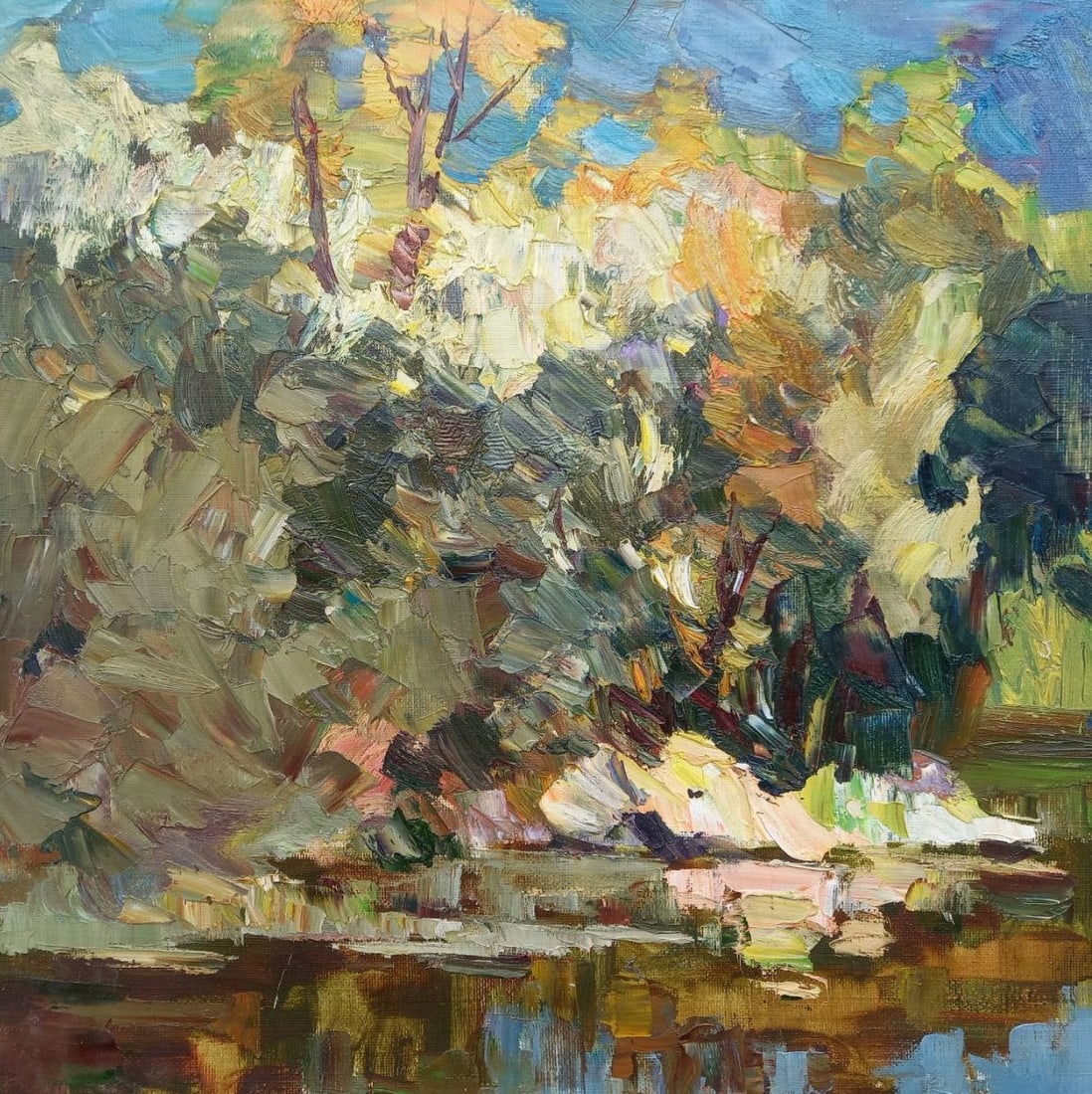 Oil painting Games of the Sun Alex Ditriev: 94AD Painter: Alex Ditriev S?ze: 54x55 cm/21.3x21.7 inches Components: oil, canvas Original painting from our collection ERA: Short information: Alex was born on May 10, 1977 in the city of Nikolaev. 