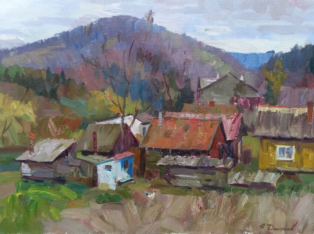 Oil painting Kostilivka Alex Ditriev: 100AD Painter: Alex Ditriev S?ze: 60x80 cm/23.6x31.5 inches Components: oil, canvas Original painting from our collection ERA: Short information: Alex was born on May 10, 1977 in the city of Nikolaev.