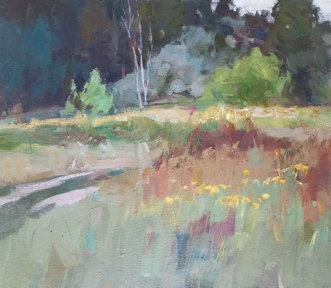 Oil painting outskirts Alex Ditriev: 140AD Painter: Alex Ditriev S?ze: 70x80 cm/27.6x31.5 inches Components: oil, canvas Original painting from our collection ERA: Short information: Alex was born on May 10, 1977 in the city of Nikolaev.