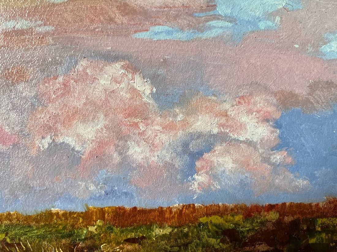 Oil painting barbie clouds Shvetsov Konstantin Valentinovich - 2