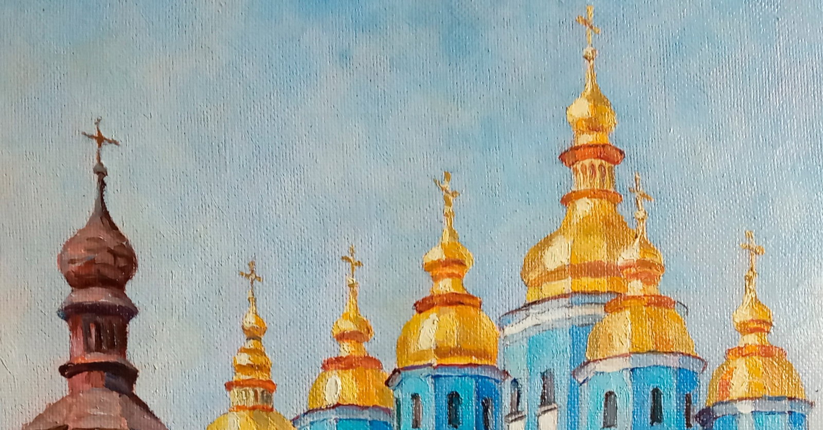 Oil painting St. Michael's Cathedral Valerii B - 5