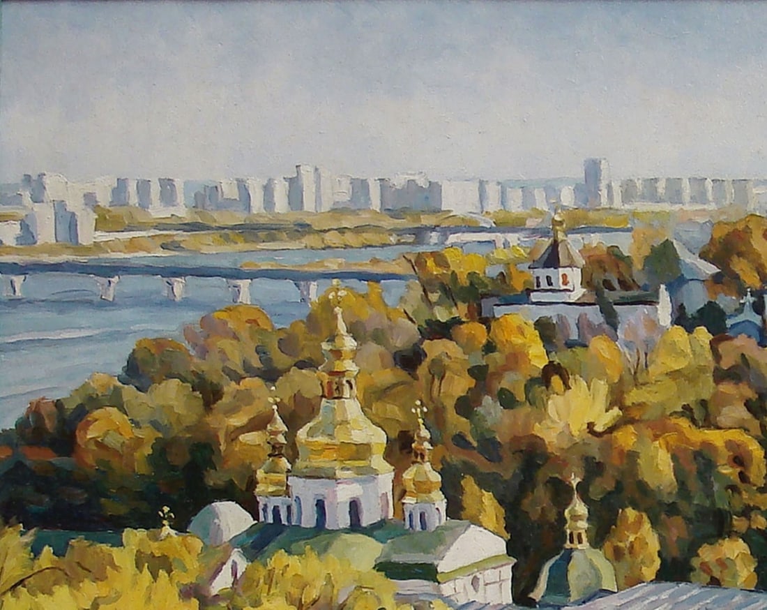 Oil painting Kiev-Pechersk Lavra 4 Valerii B - 5