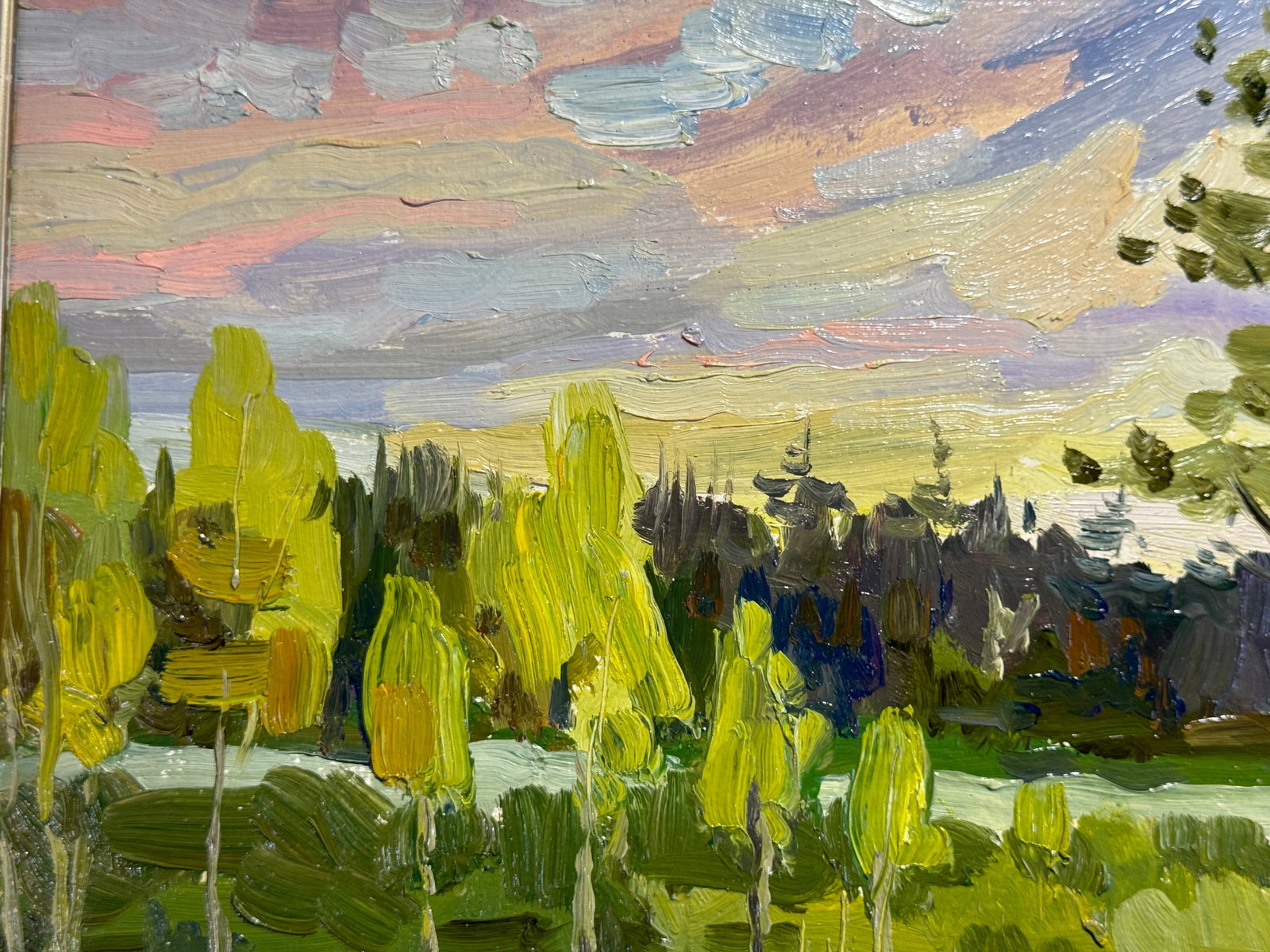 Oil painting with frame Evening K. Leonid - 5
