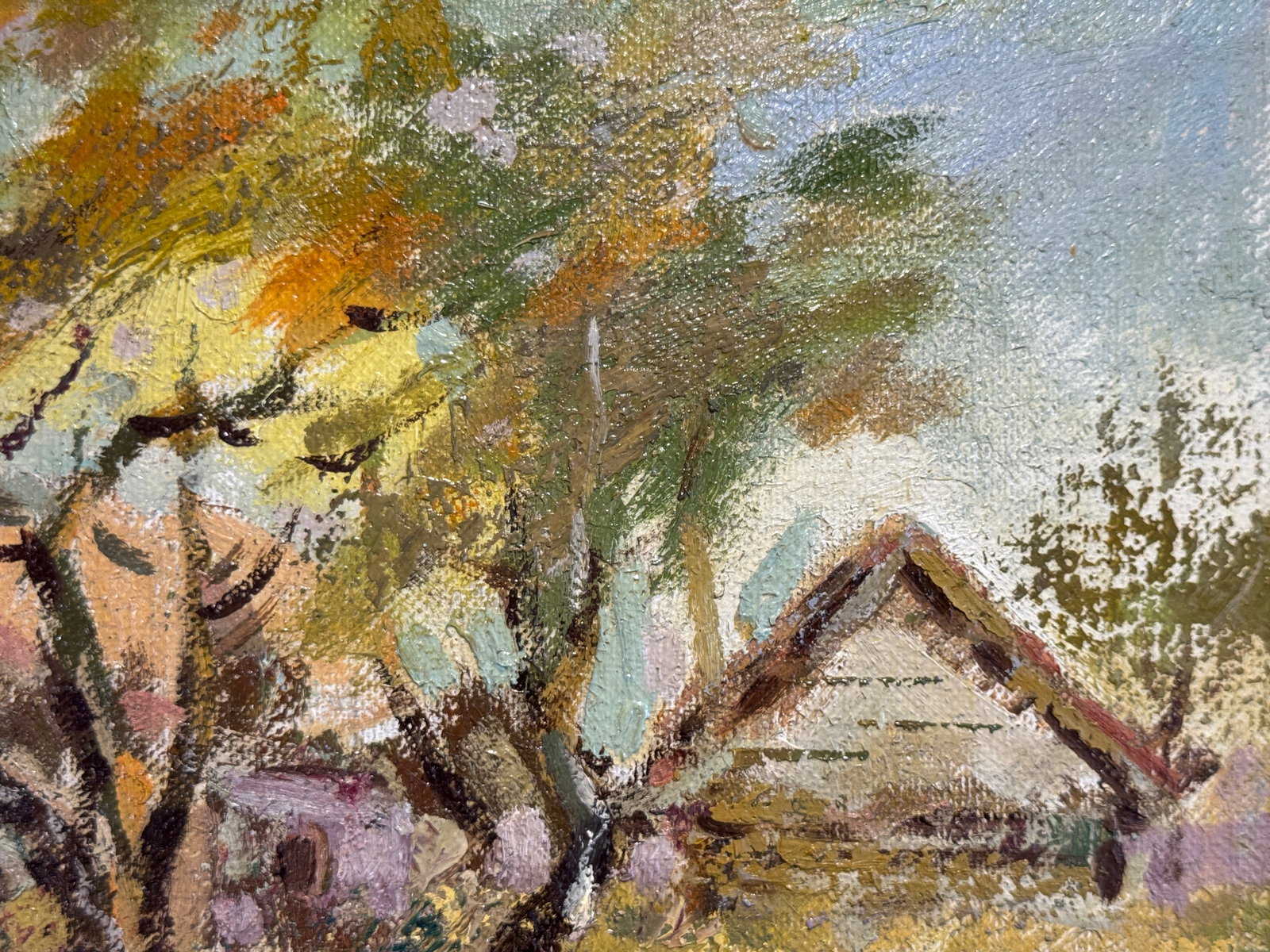 Oil painting with frame Autumn K. Leonid - 3