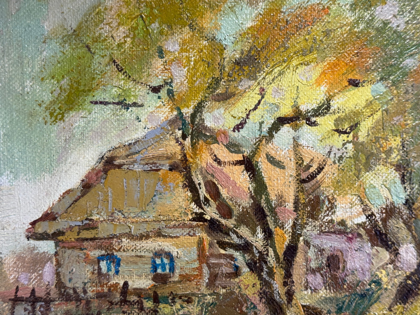 Oil painting with frame Autumn K. Leonid - 4