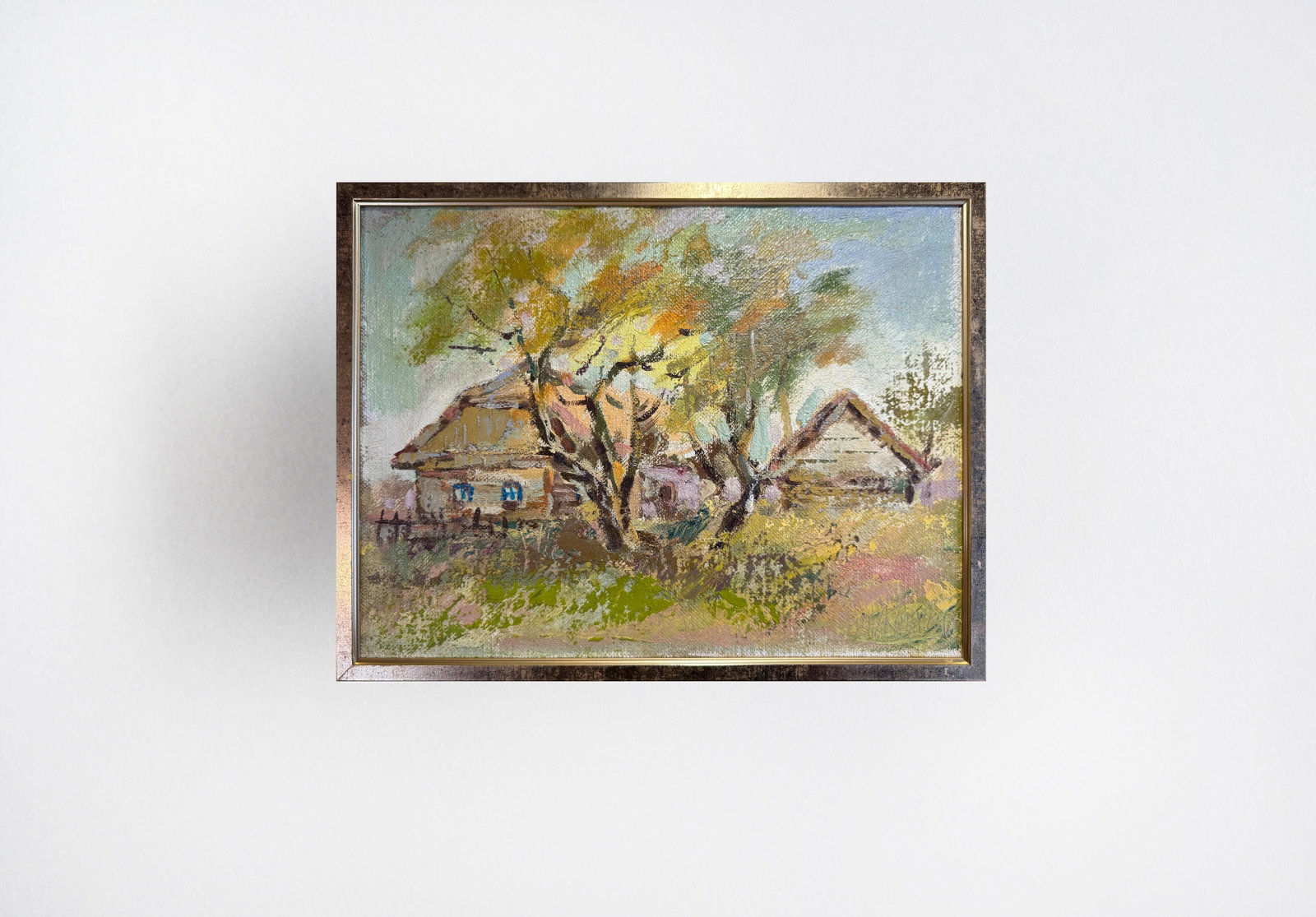 Oil painting with frame Autumn K. Leonid - 7