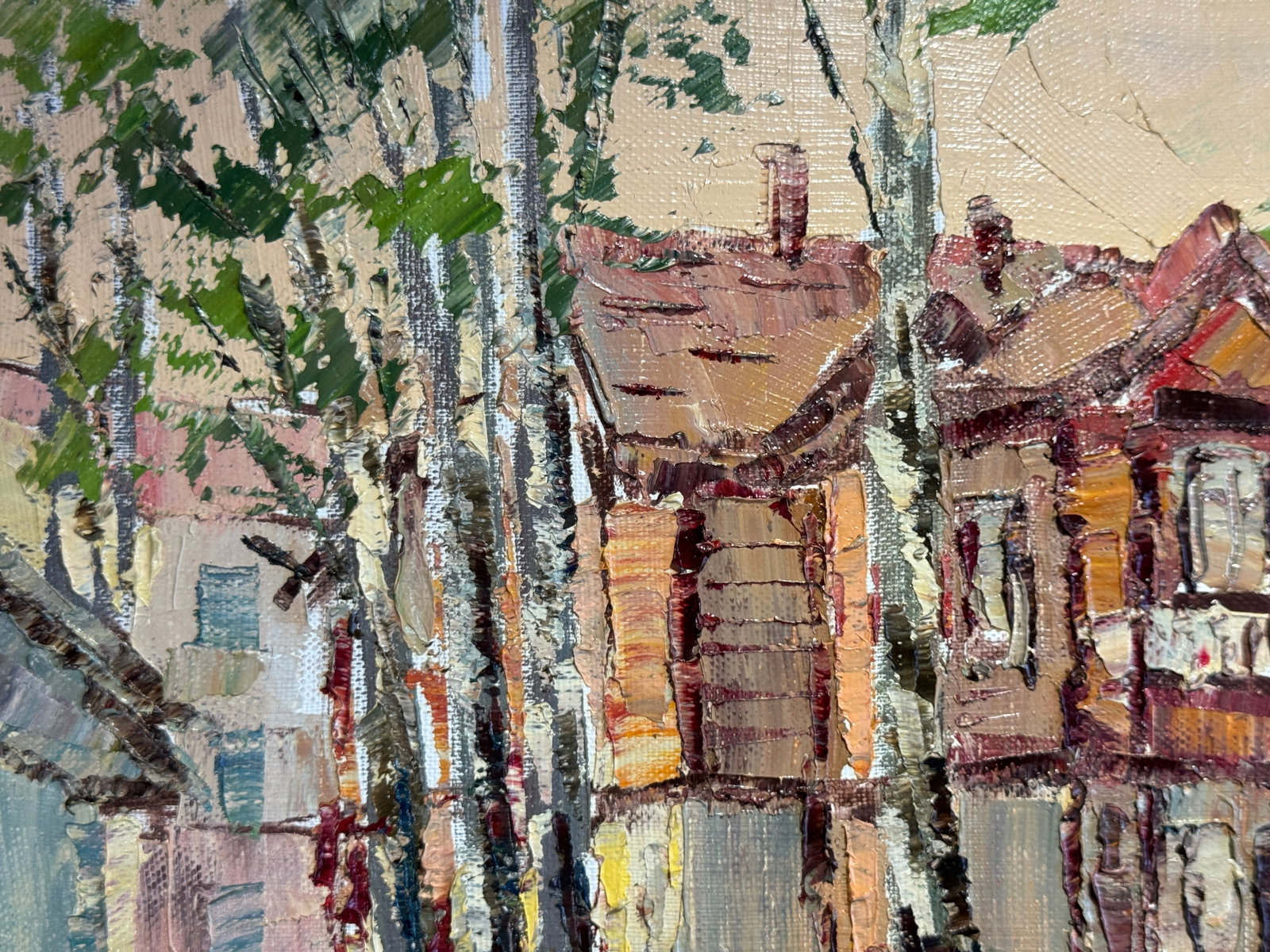 Oil painting with frame Truskavets old villa K. Leonid - 4