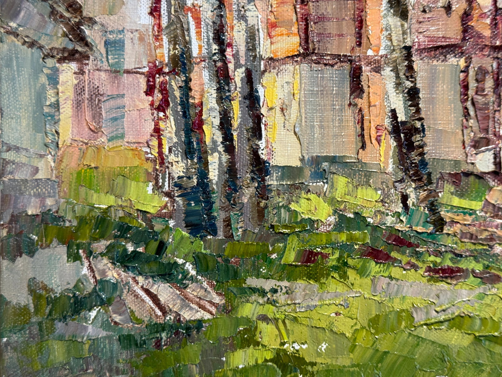 Oil painting with frame Truskavets old villa K. Leonid - 5