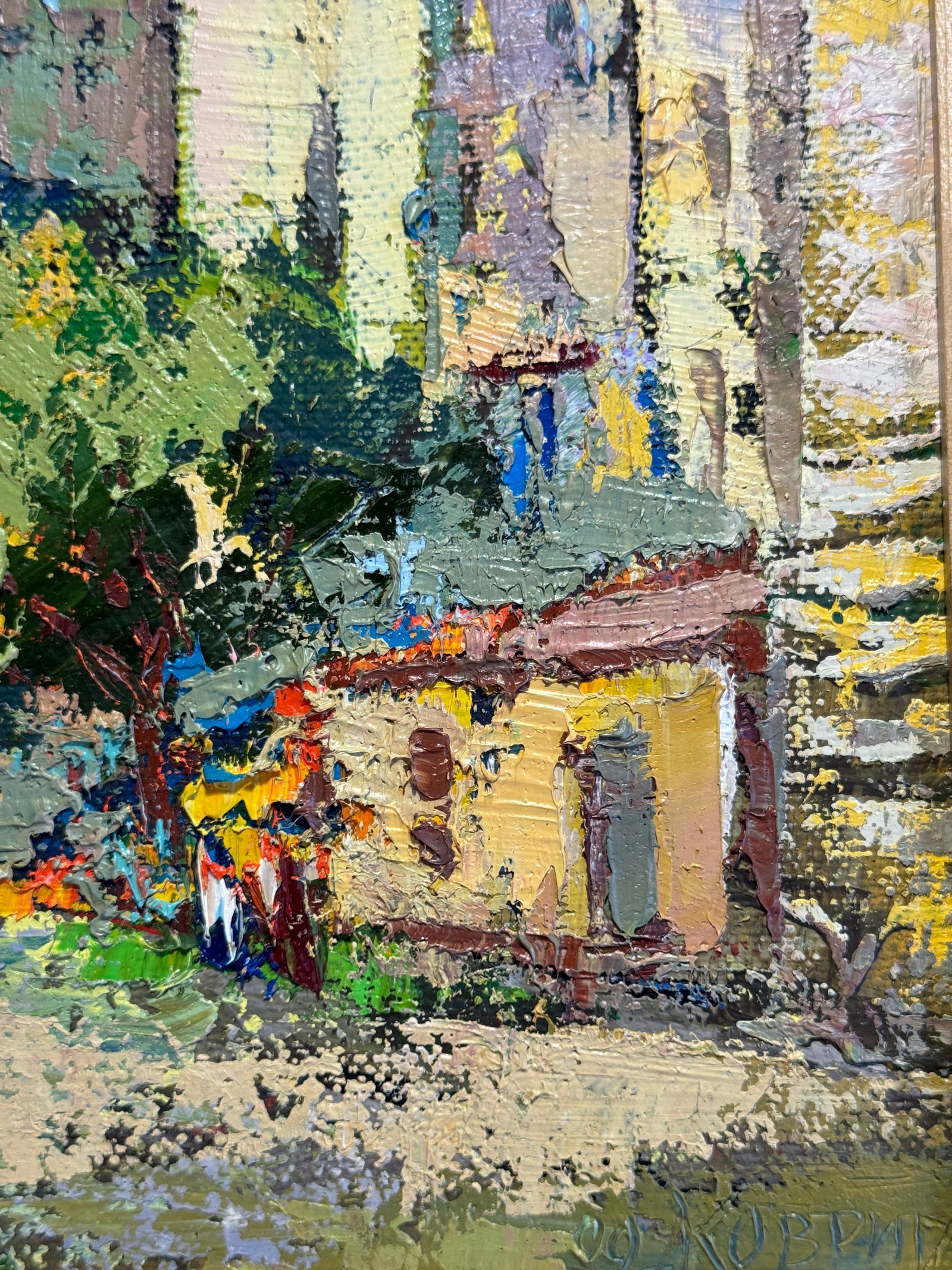Oil painting with frame city of Lviv K. Leonid - 5