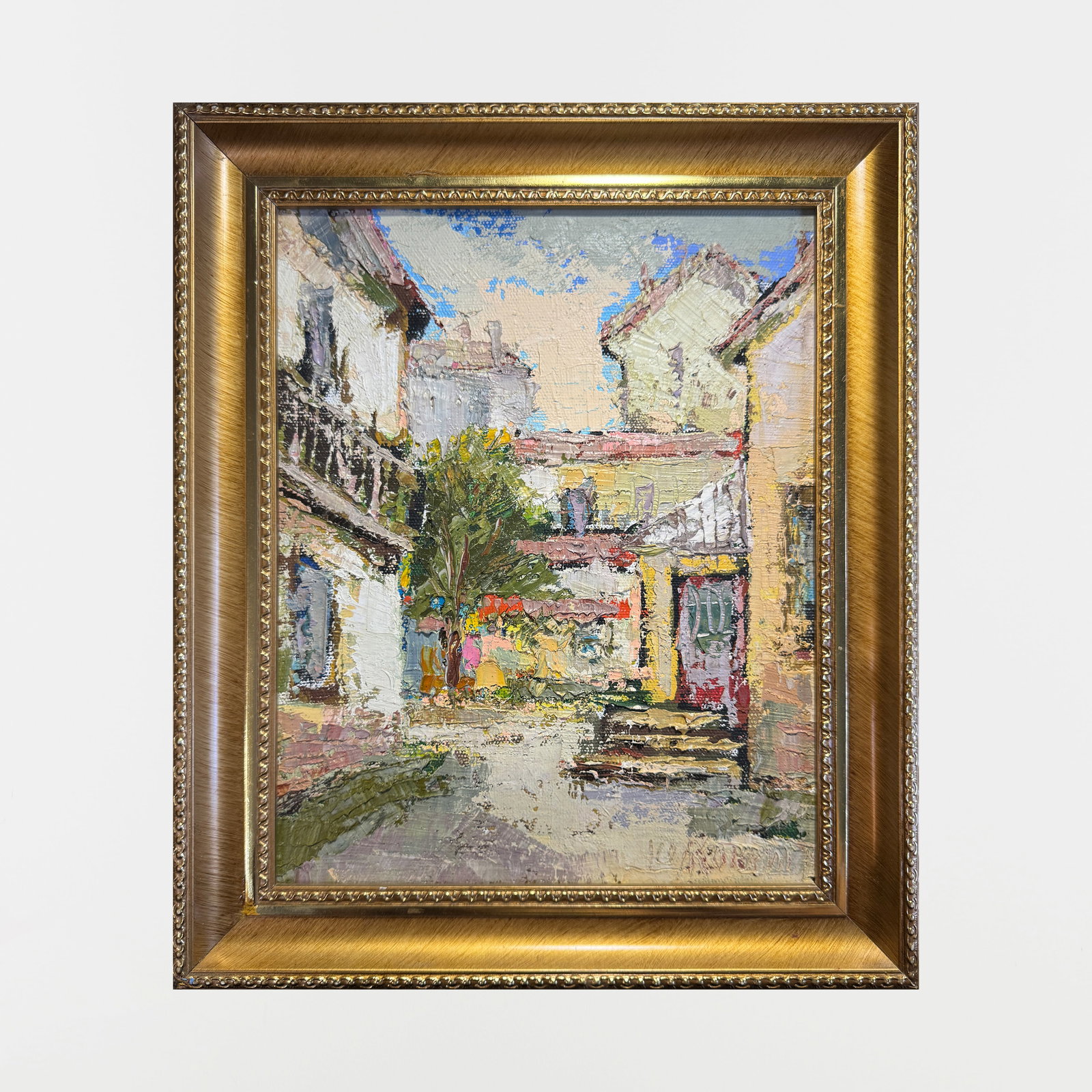 Oil painting with frame yard K. Leonid - 2