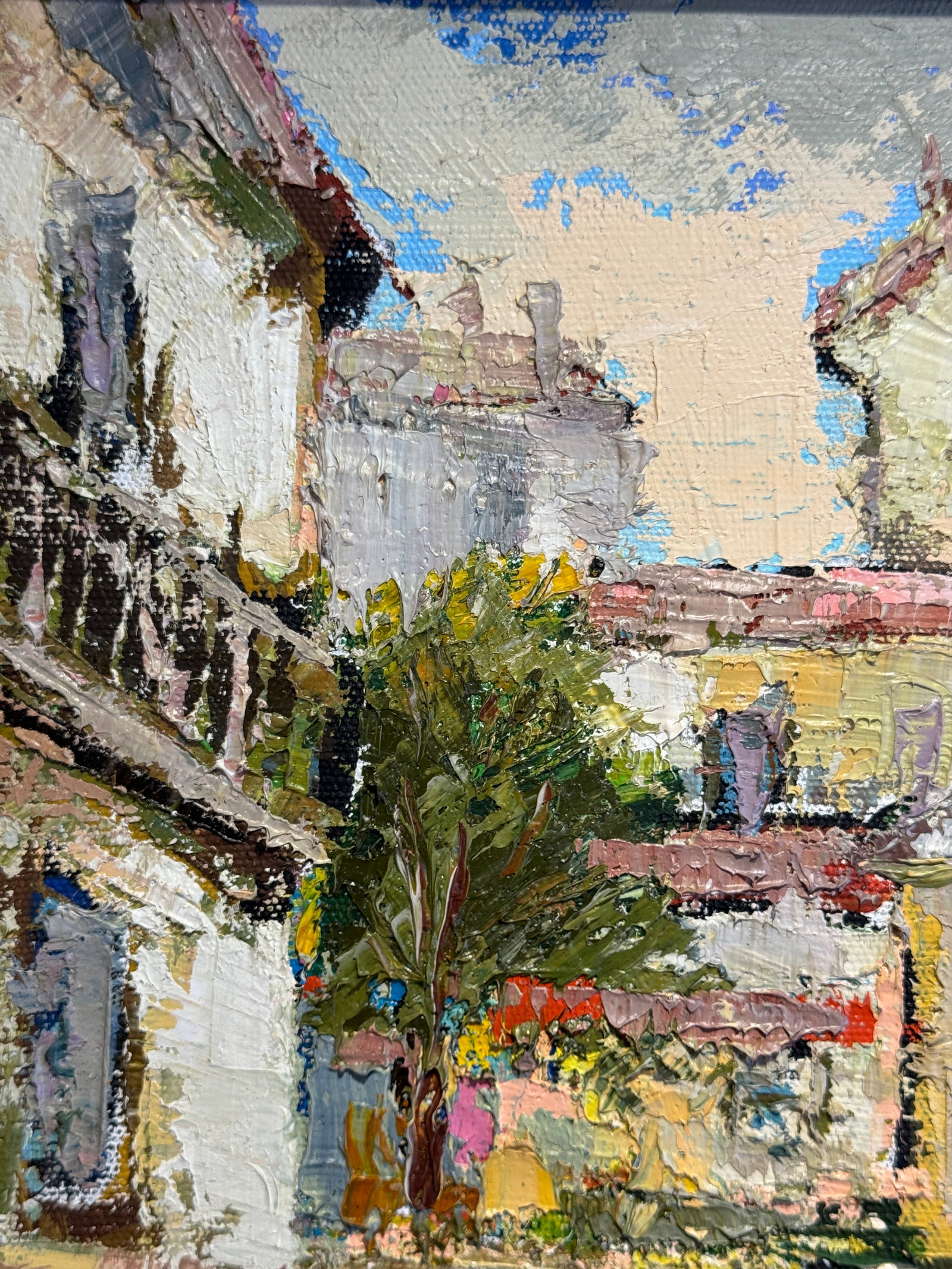 Oil painting with frame yard K. Leonid - 3