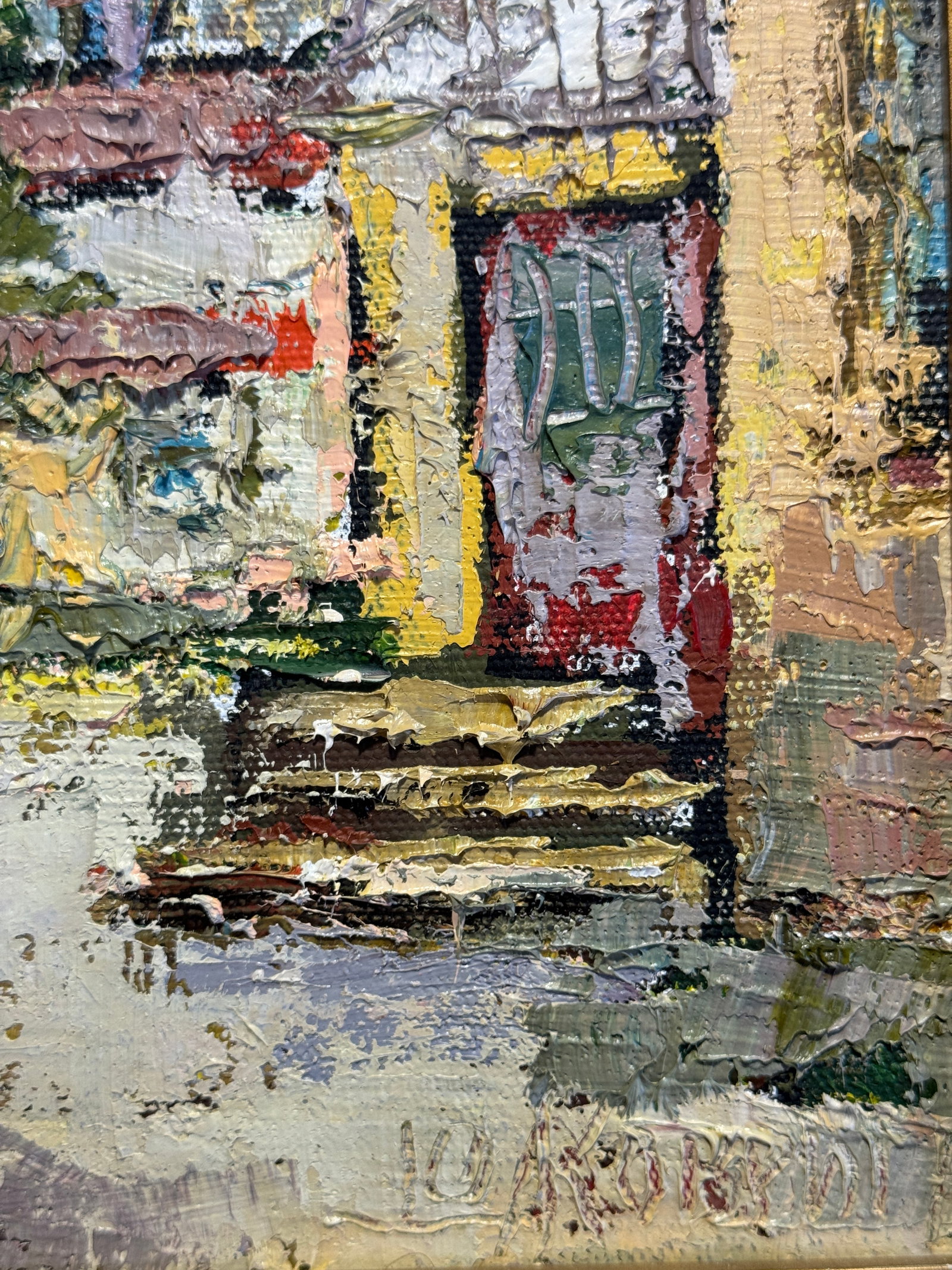 Oil painting with frame yard K. Leonid - 5