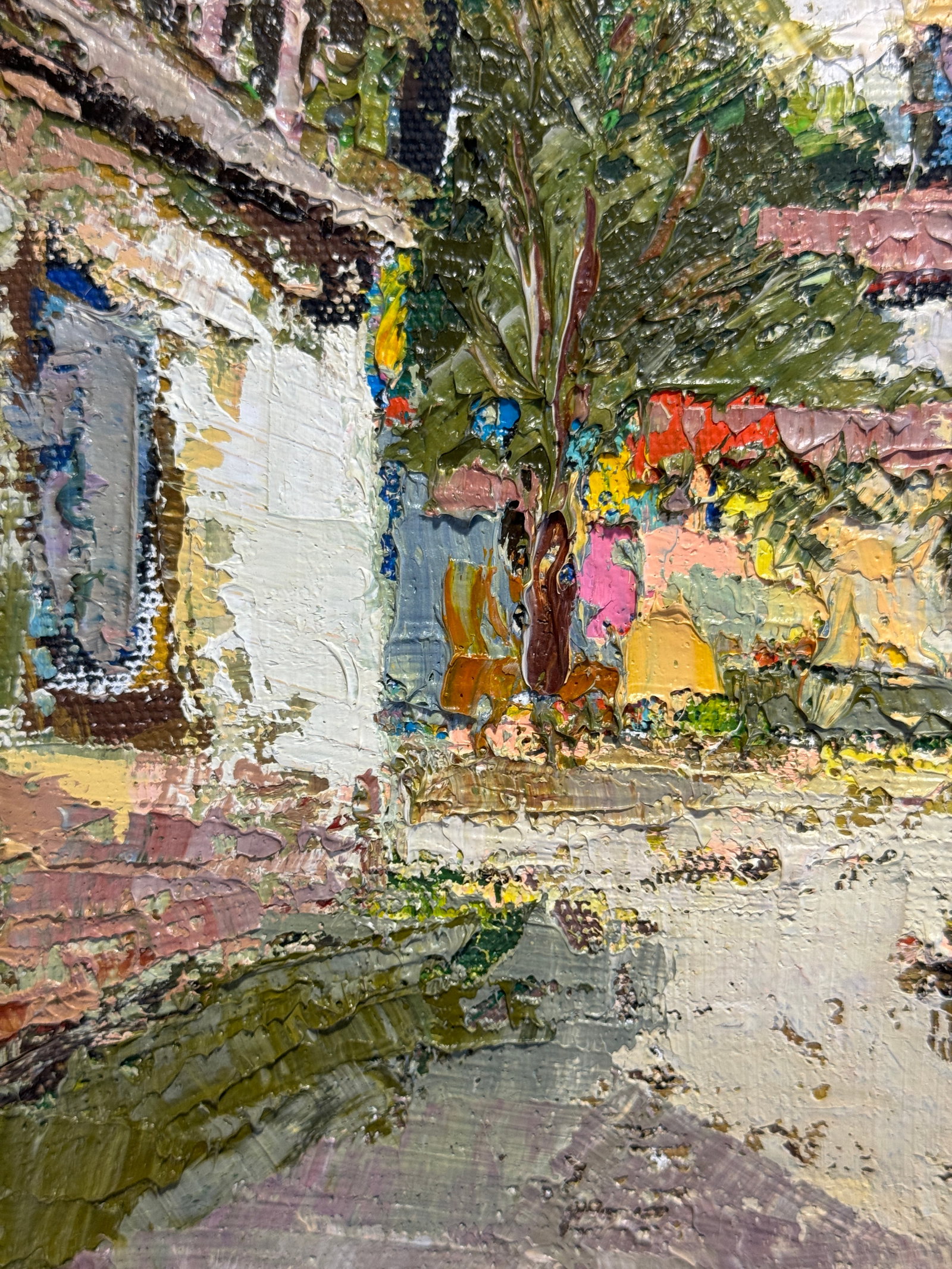 Oil painting with frame yard K. Leonid - 6