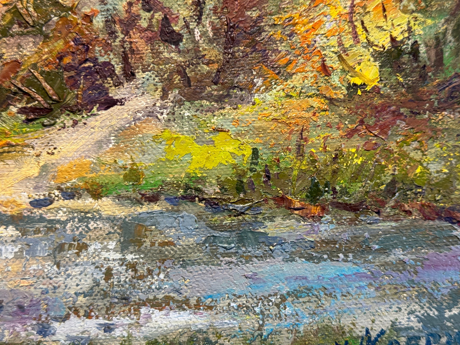 Oil painting with frame Carpathians K. Leonid - 4