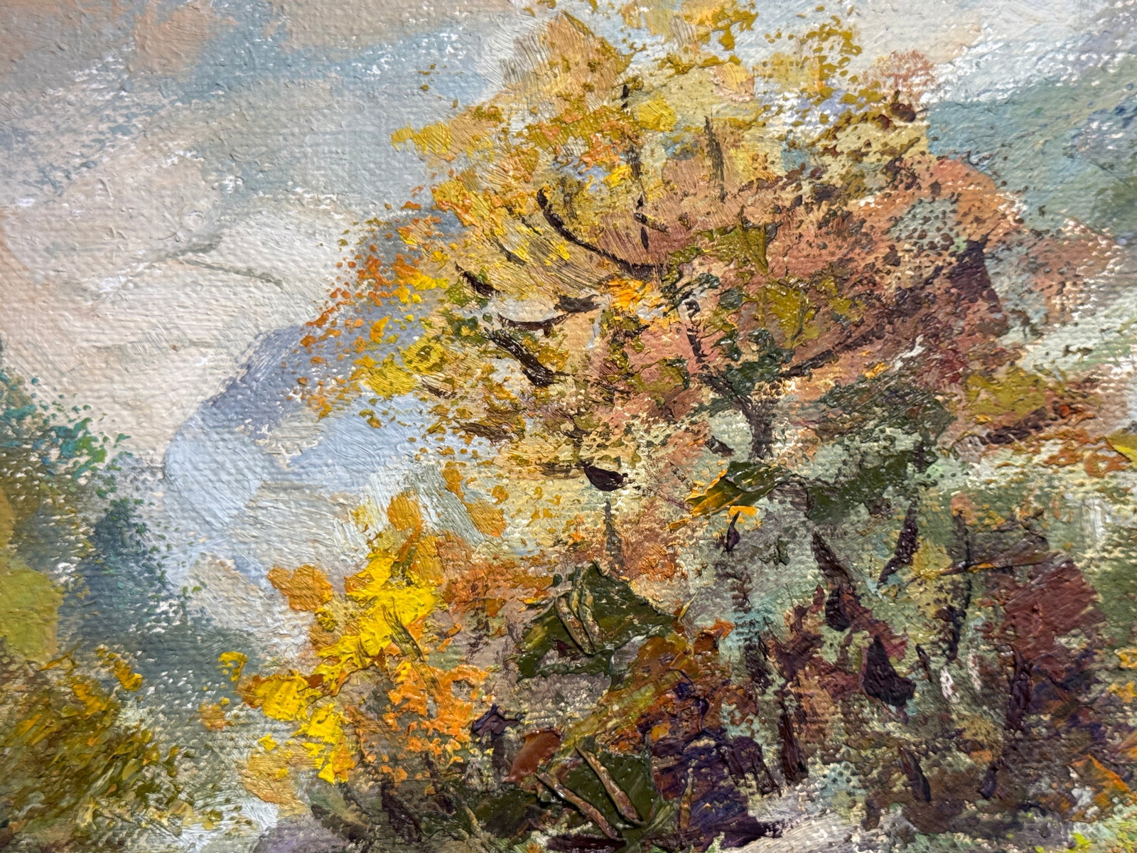 Oil painting with frame Carpathians K. Leonid - 9
