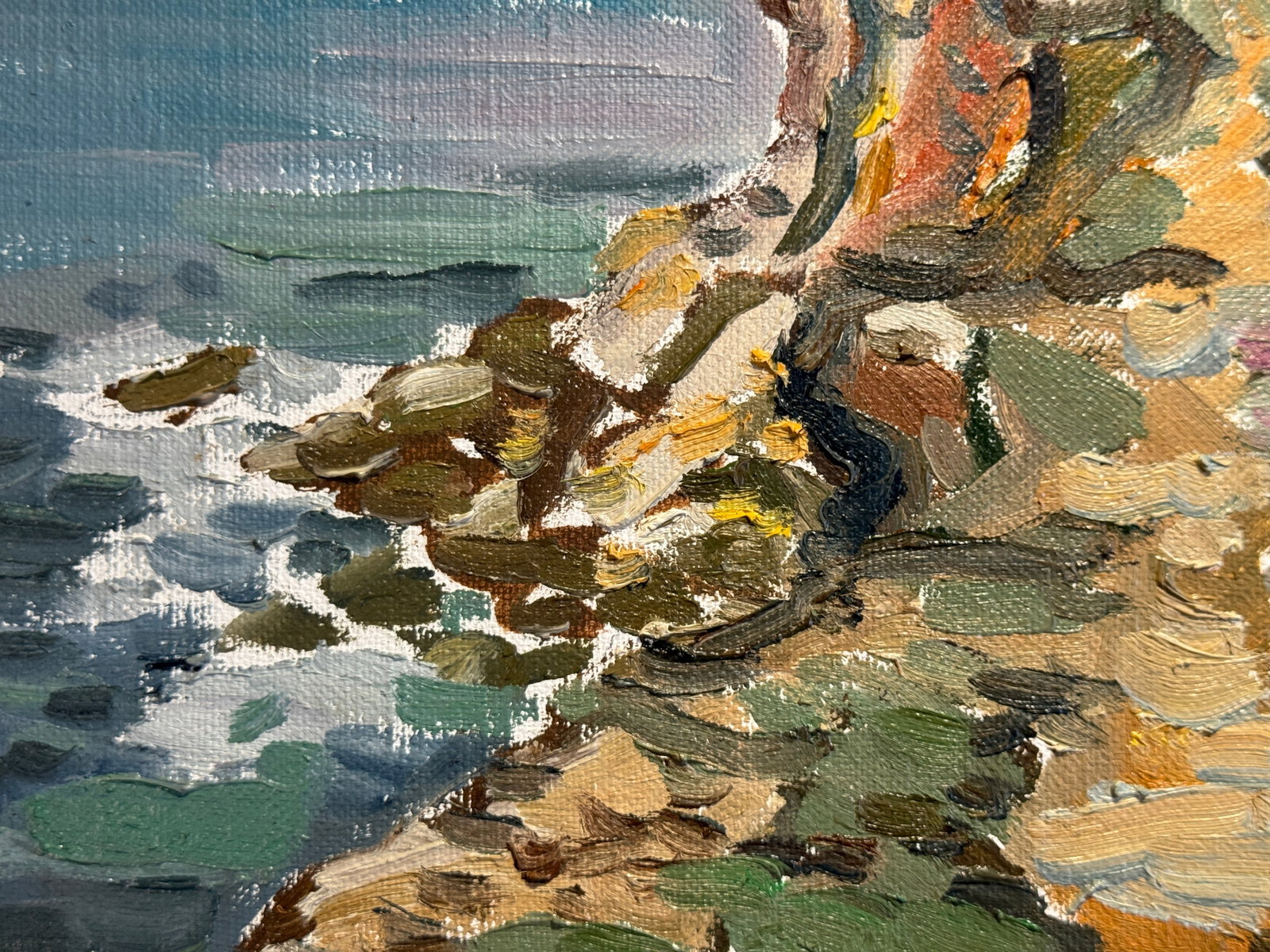Oil painting with frame Sevastopol, 35th battery K. Leonid - 5